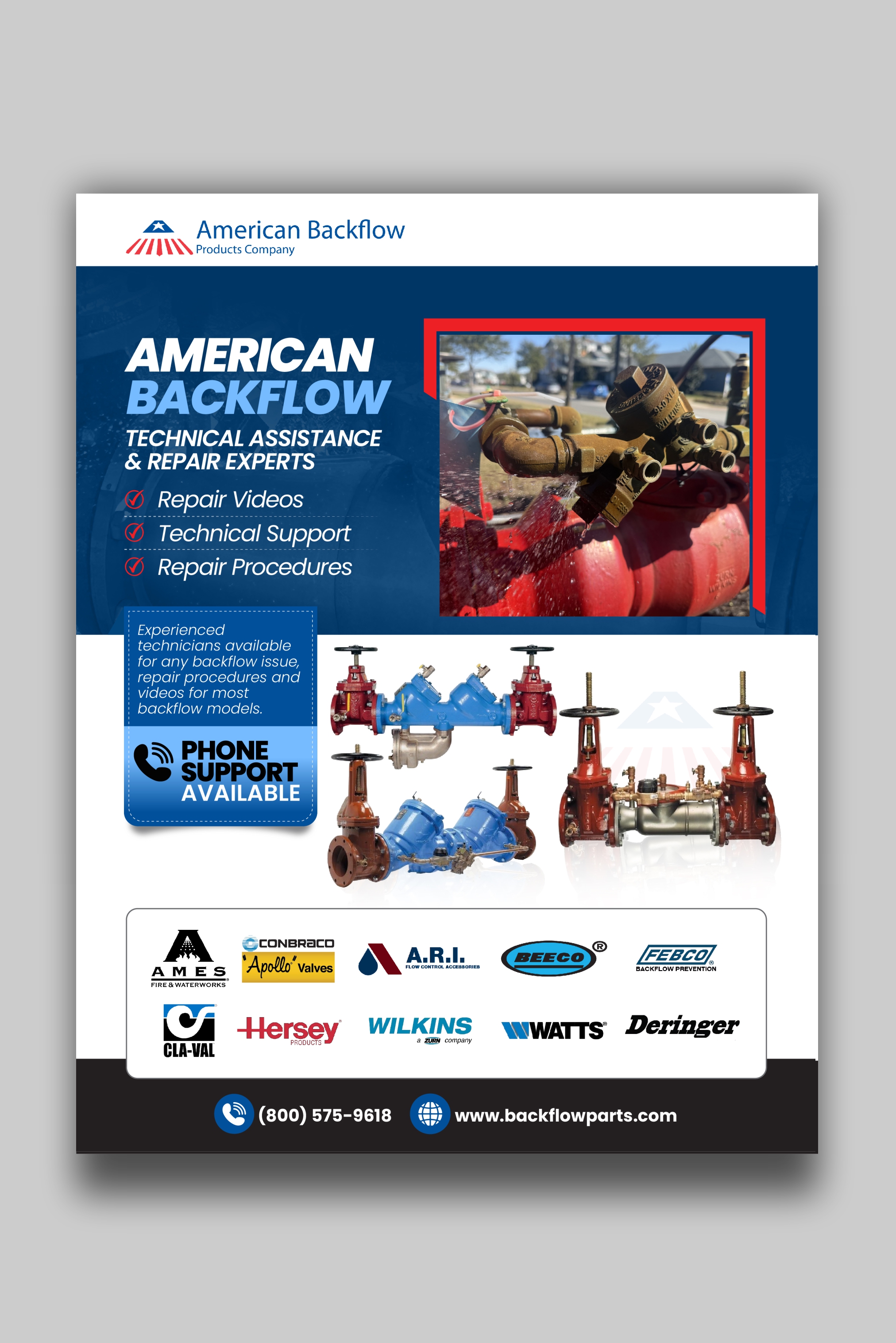 Flyer-Design von Nel. für American Backflow Products Company | Design #36947755