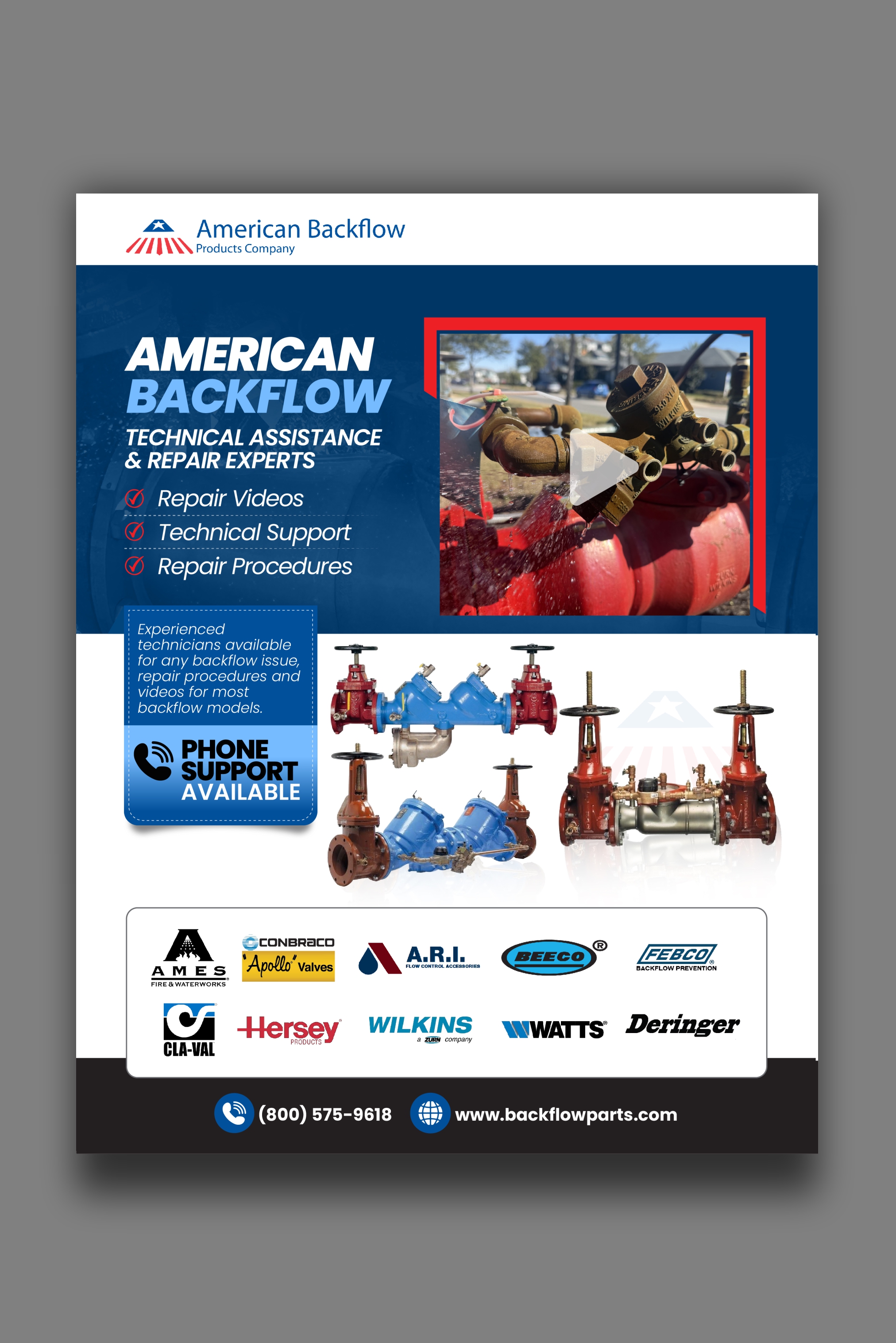 Flyer-Design von Nel. für American Backflow Products Company | Design #36947760