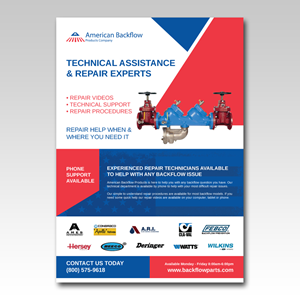 Flyer Design by YourLogoMaster for American Backflow Products Company | Design: #36958558