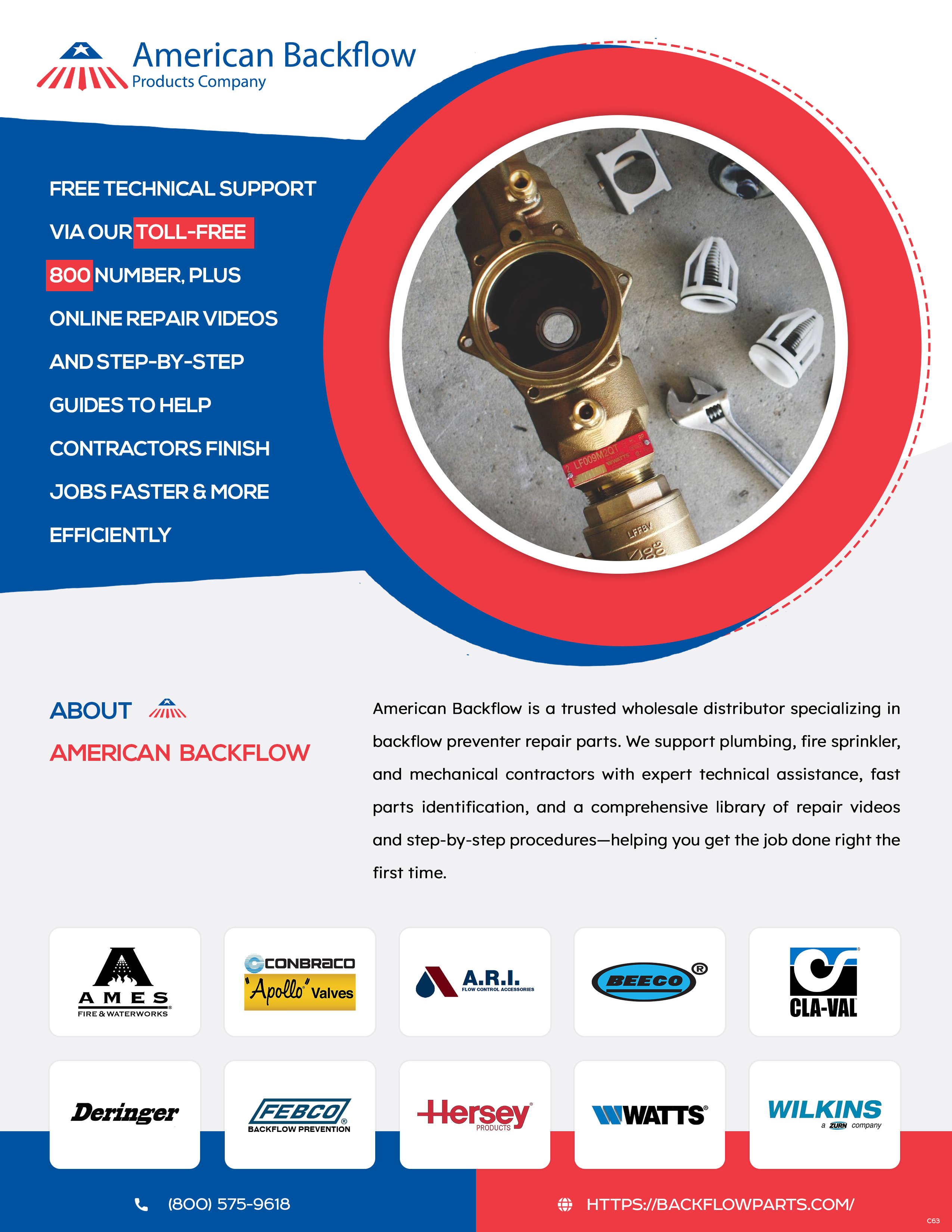 Flyer Design by pb for American Backflow Products Company | Design #36945454
