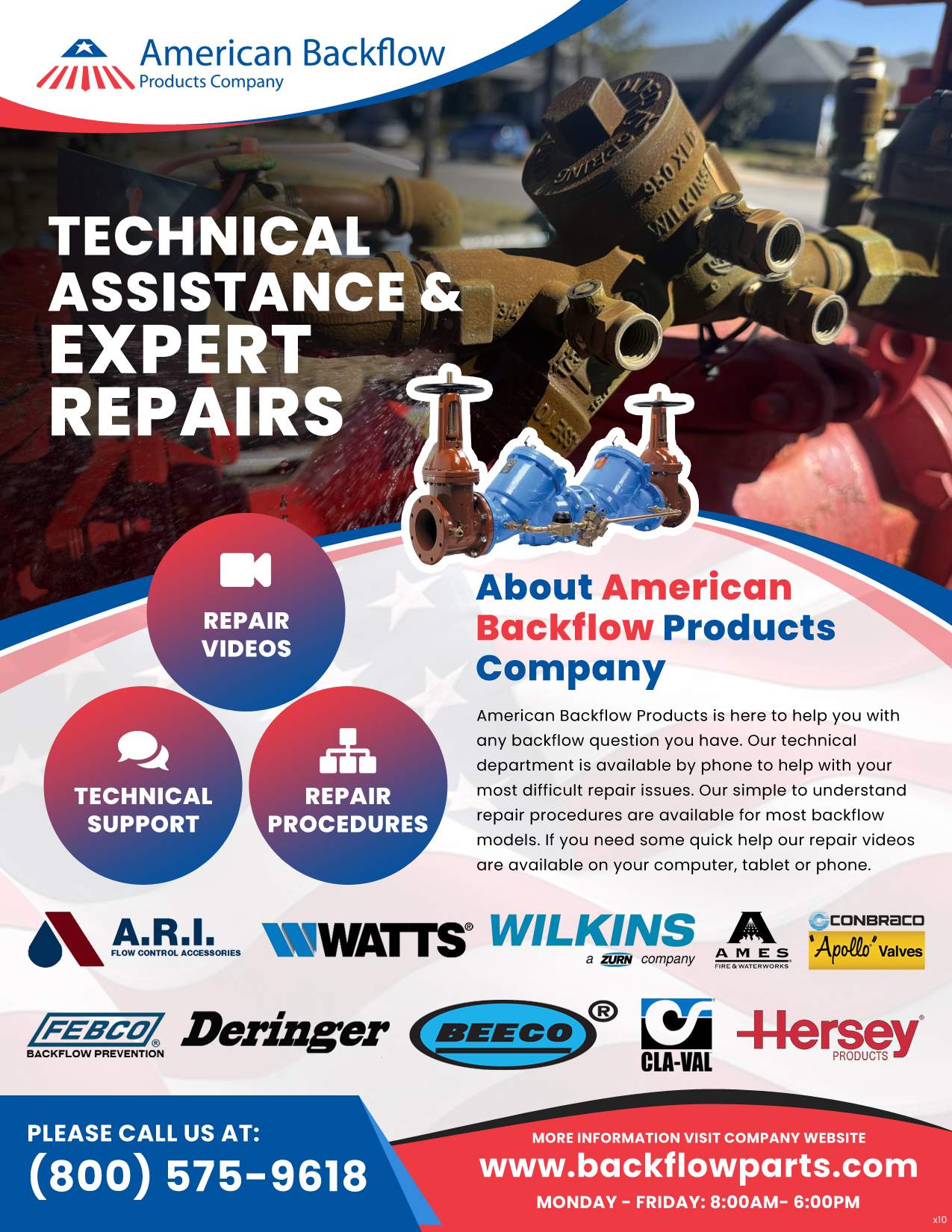 Flyer Design by pb for American Backflow Products Company | Design #36945460
