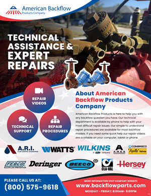 Flyer Design by pb for American Backflow Products Company | Design: #36945460