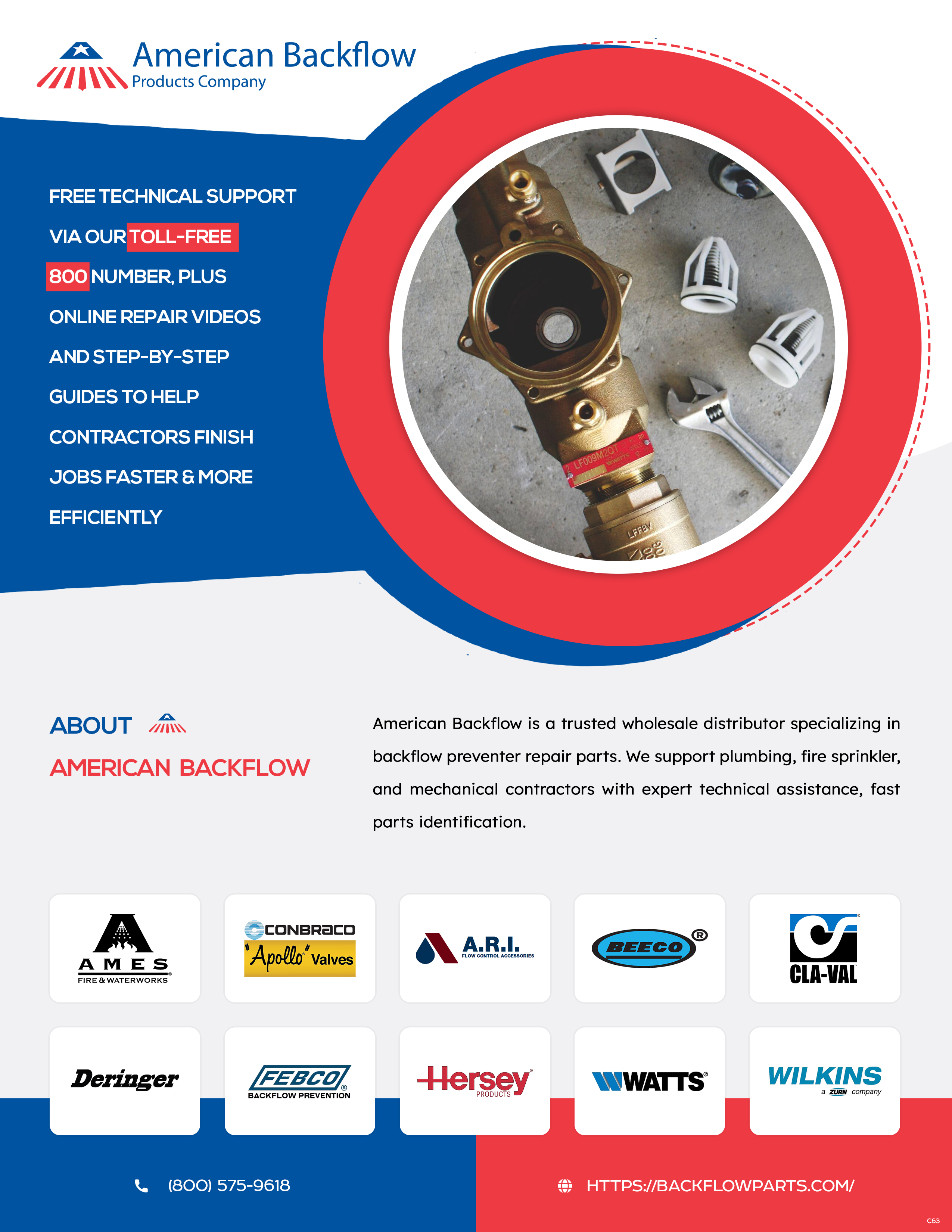 Flyer Design by pb for American Backflow Products Company | Design #36950521