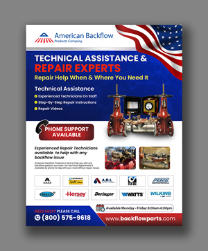 Flyer Design by debdesign for American Backflow Products Company | Design: #36943420