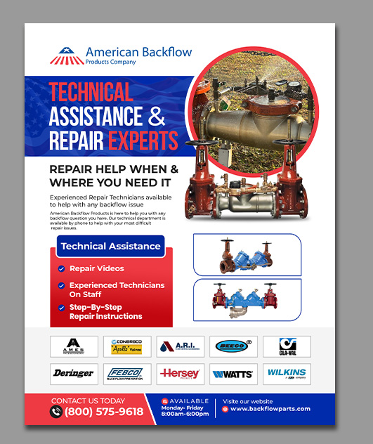 Flyer Design by debdesign for American Backflow Products Company | Design #36943428