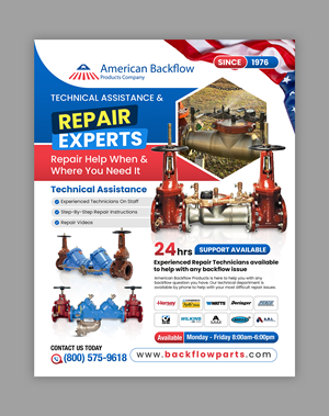 Flyer Design by debdesign for American Backflow Products Company | Design: #36944368