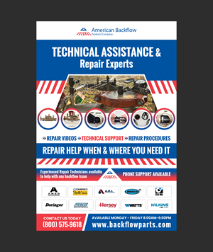 Flyer Design by Creations Box 2015 for American Backflow Products Company | Design: #36945974