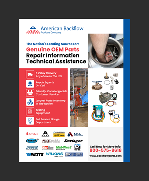 Flyer Design by 3Guys for American Backflow Products Company | Design: #36949693