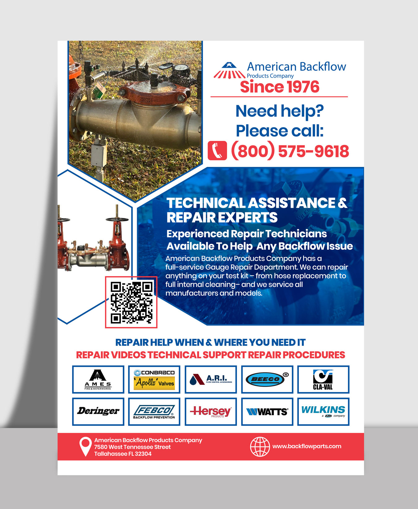 Flyer Design by websmartusa for American Backflow Products Company | Design #36944616