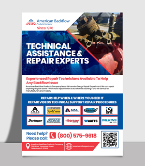Flyer Design by websmartusa for American Backflow Products Company | Design: #36944618
