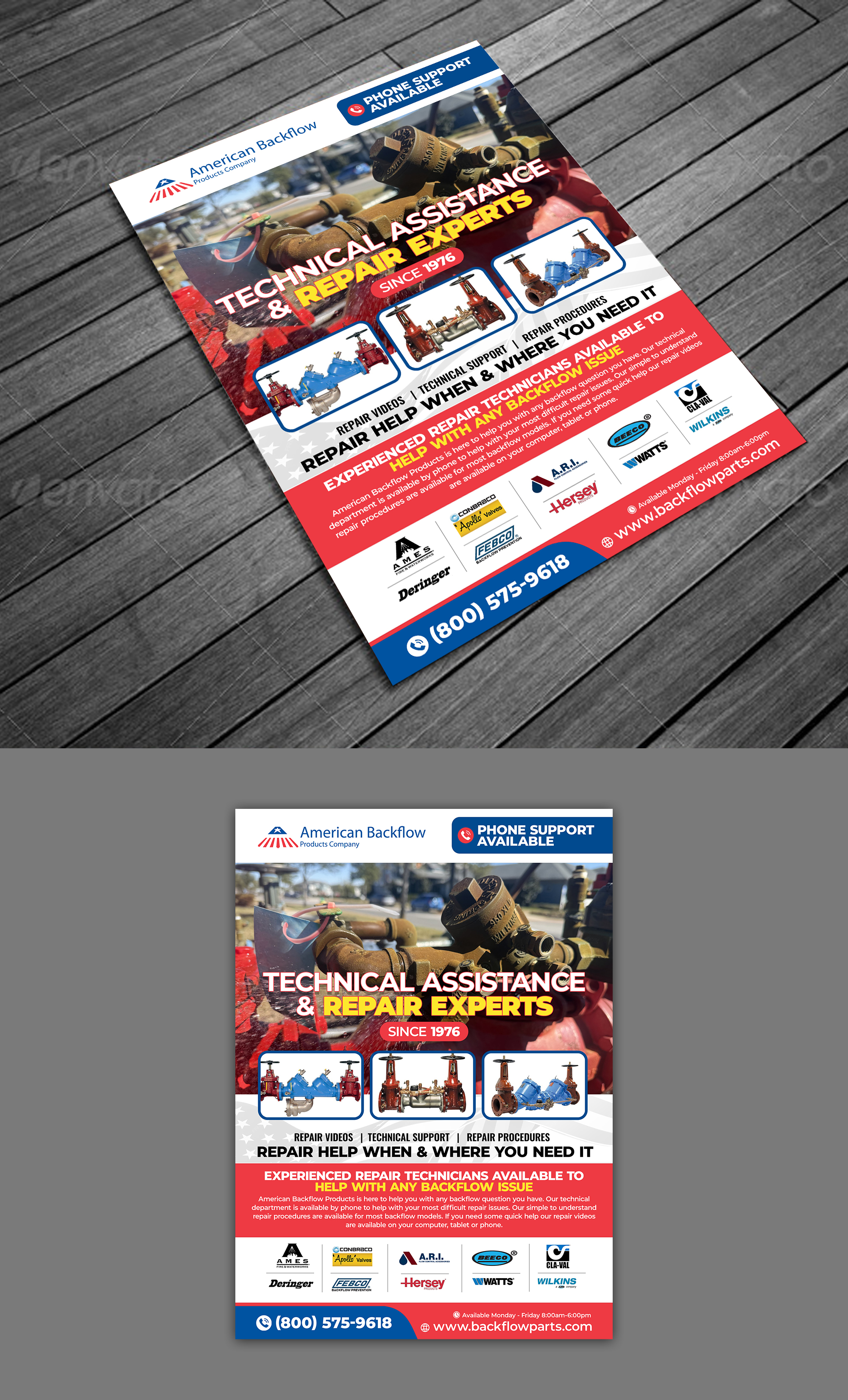 Flyer Design by websmartusa for American Backflow Products Company | Design #36949621