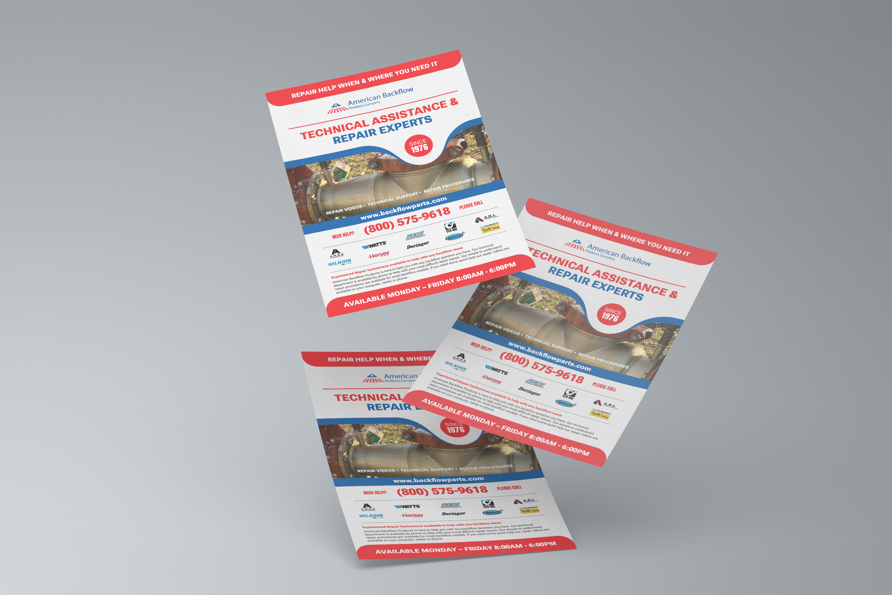 Flyer-Design von Ciupei für American Backflow Products Company | Design #36970951