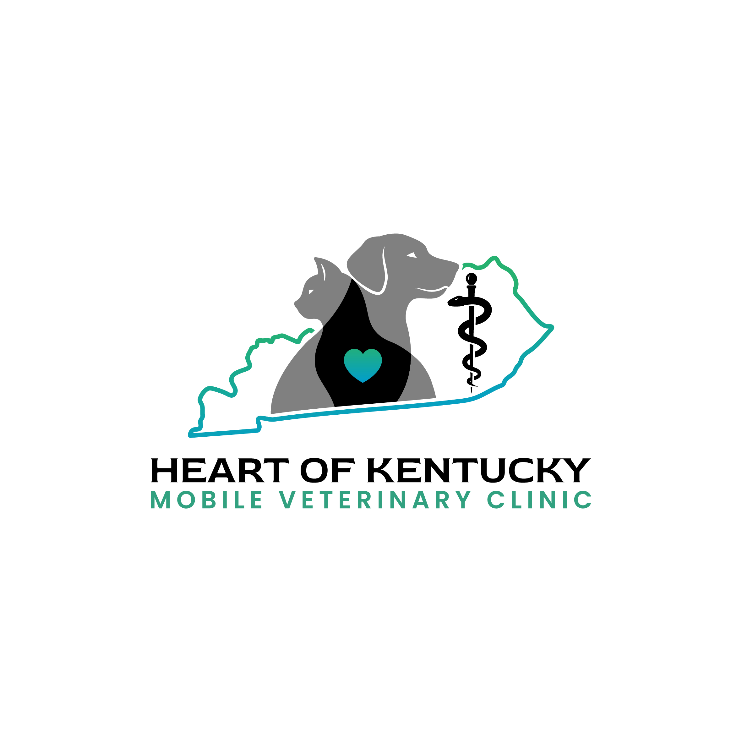 Logo Design by Aljune Castro Designs for Heart of Kentucky Veterinary Clinic, LLC | Design #36972610