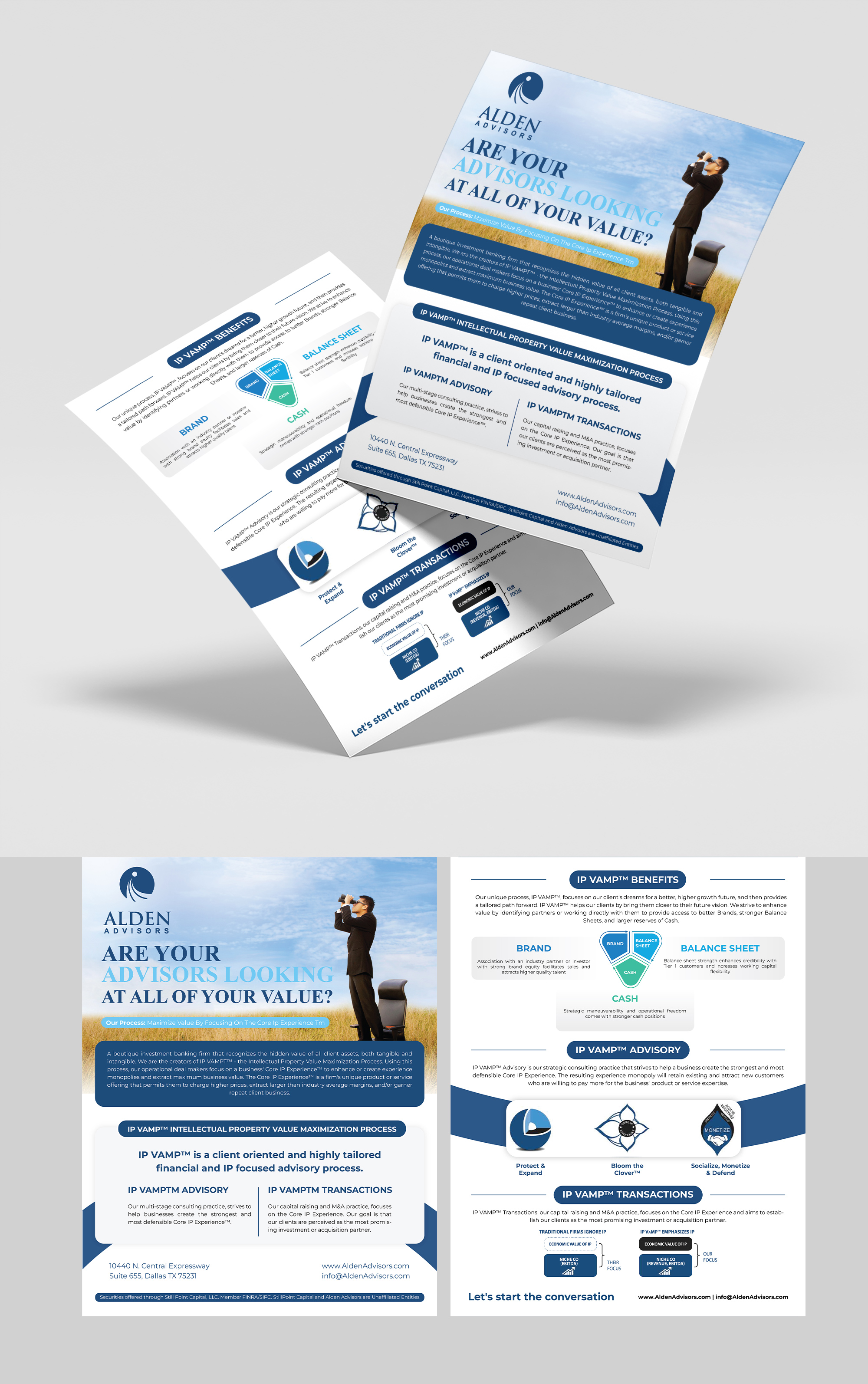 Design de Flyer par Talha Ahmad pour Alden Advisors | Design #36967554