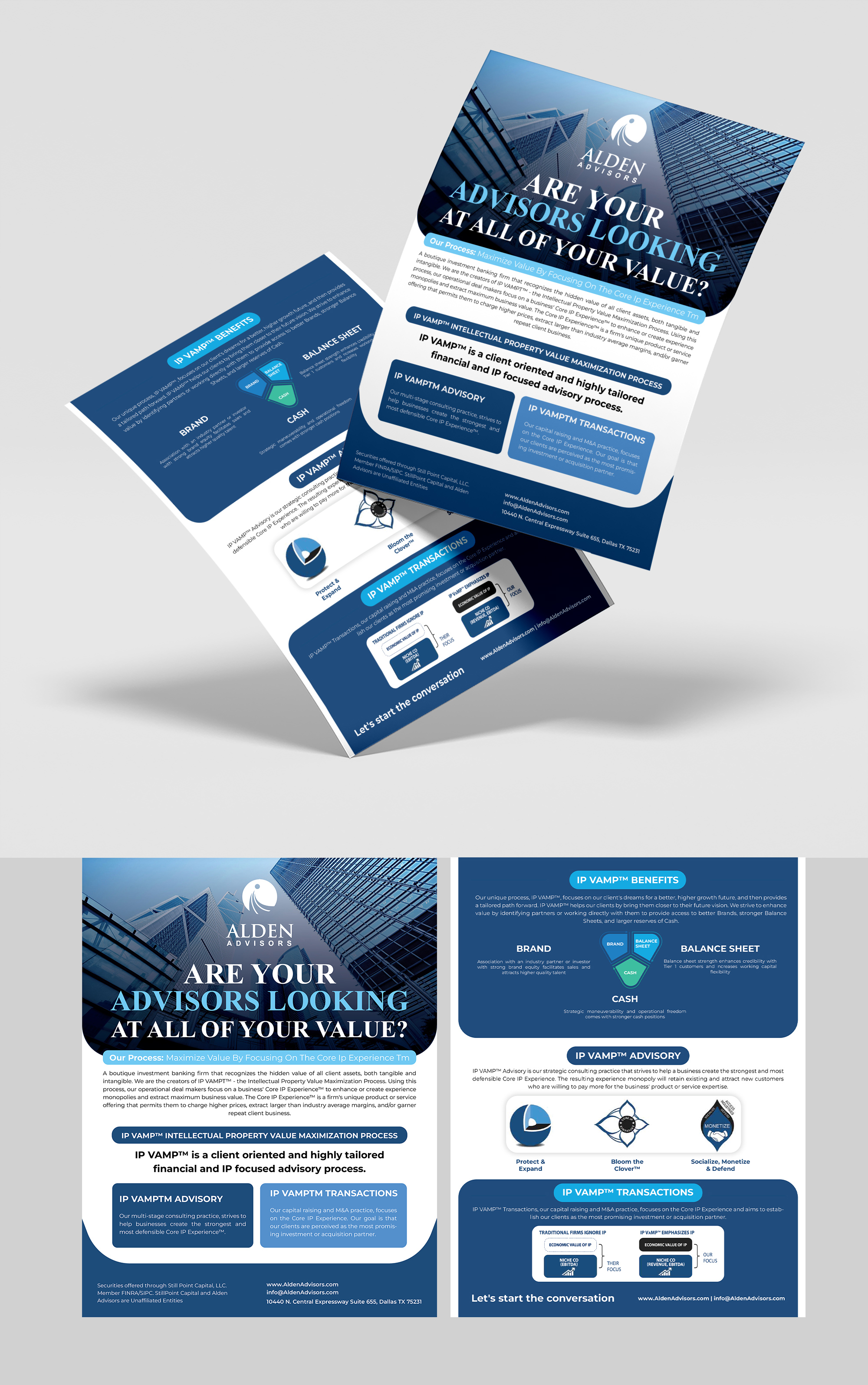 Flyer-Design von Talha Ahmad für Alden Advisors | Design #36967555