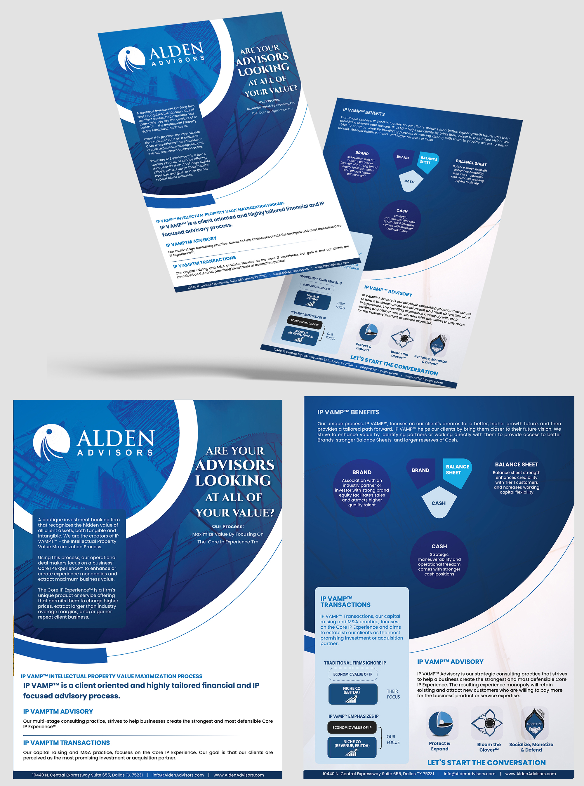 Flyer-Design von Talha Ahmad für Alden Advisors | Design #36967748