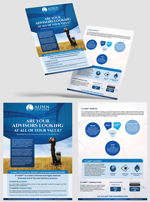 Diseño de Flyer por Talha Ahmad para Alden Advisors | Diseño: #36967750