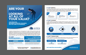 Diseño de Flyer por 3Guys para Alden Advisors | Diseño: #36969234