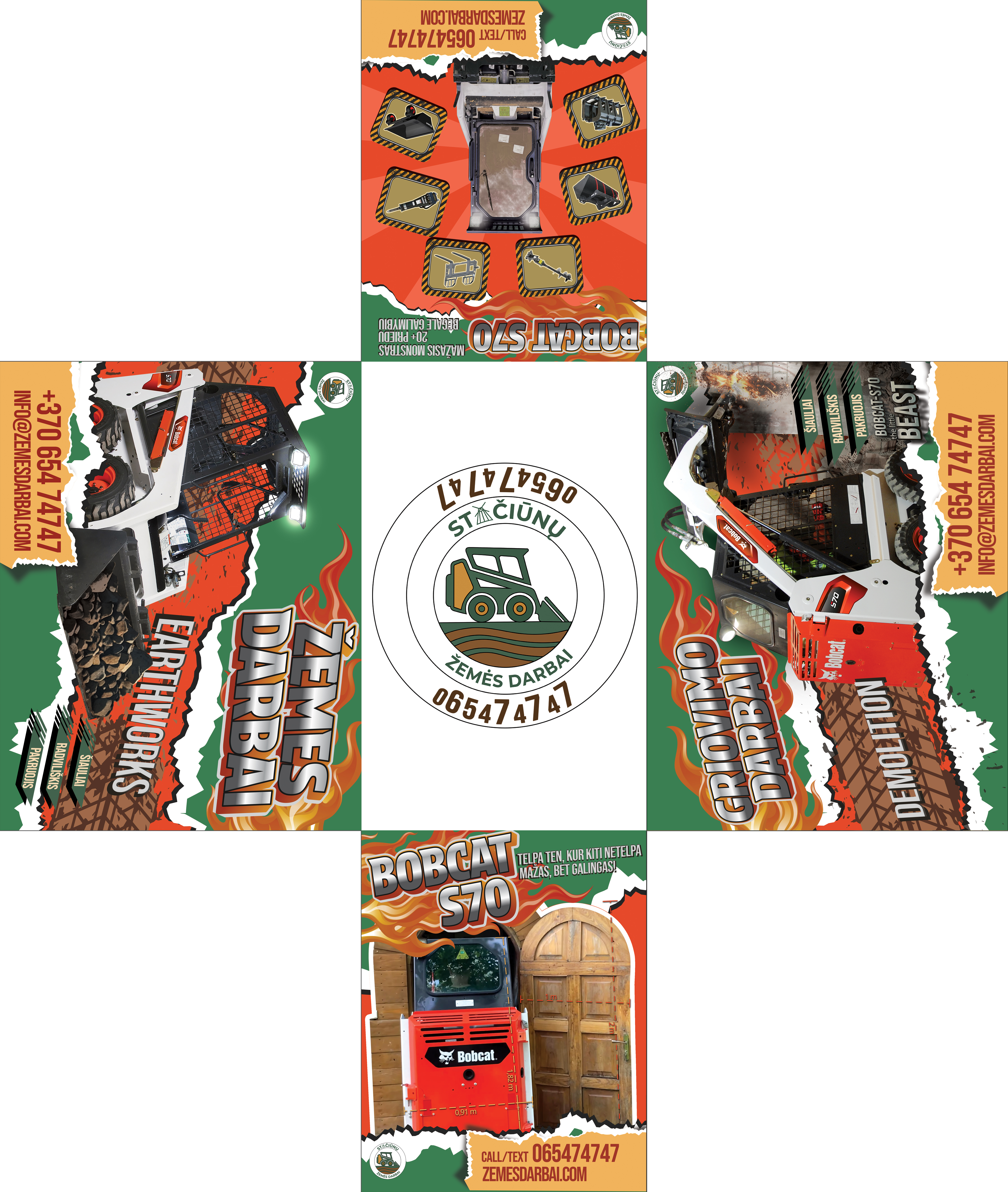 Graphic Design by AZ_Studio for MB Staciunu žemes darbai | Design #36990513