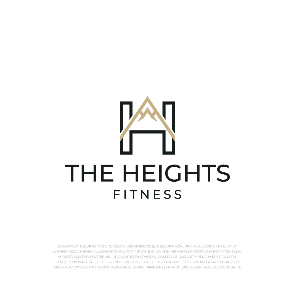 Logo Design by LogoEon for the heights fitness | Design #36956089