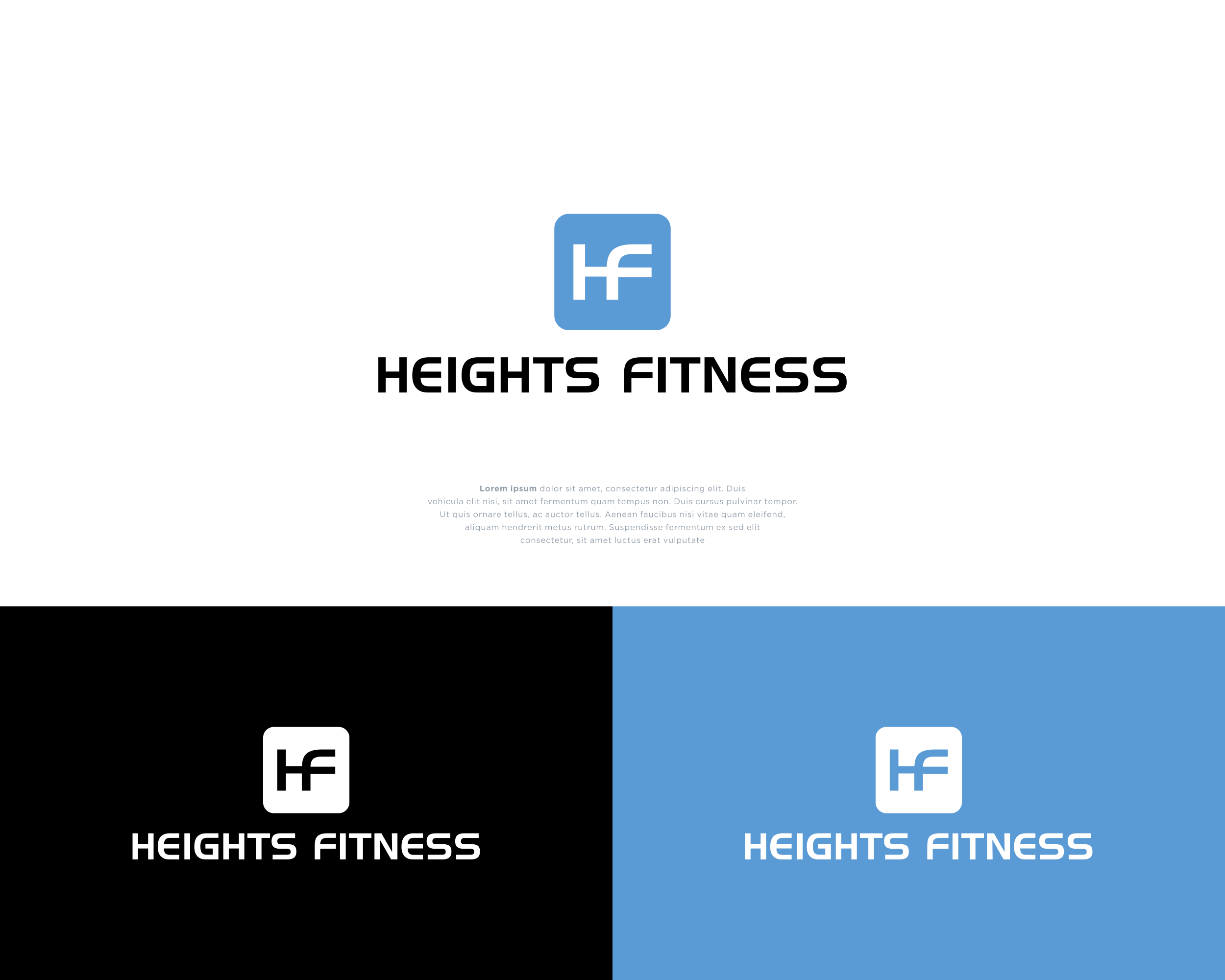 Logo Design by MugiBerkah for the heights fitness | Design #36959665