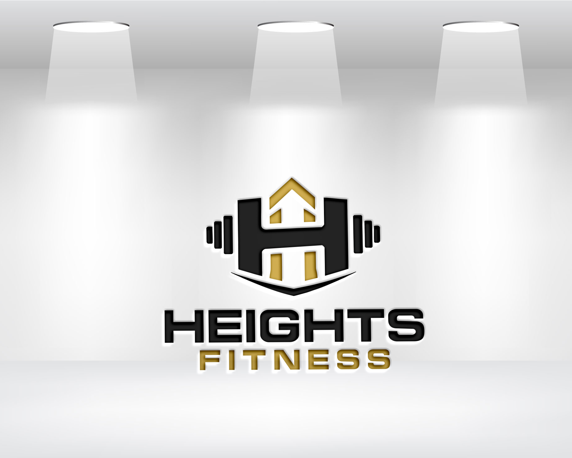 Logo Design by Lamiya... for the heights fitness | Design #36956339
