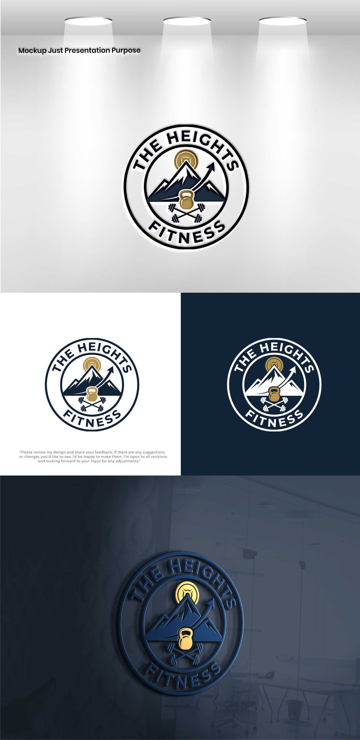 Logo Design by VectorForge for the heights fitness | Design #36956160