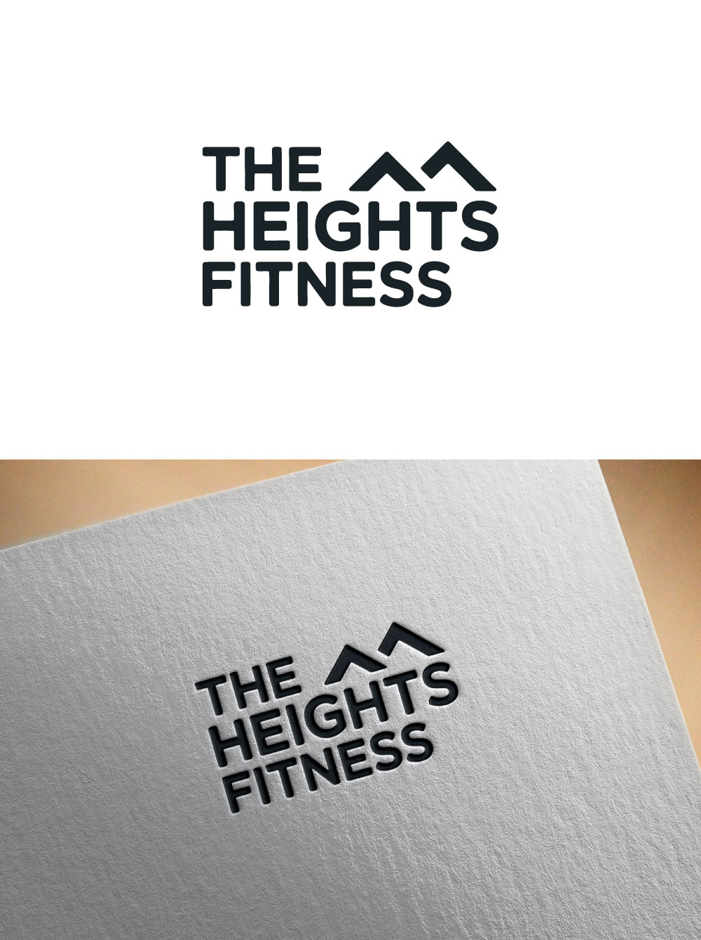Logo Design by KING JM for the heights fitness | Design #36956714