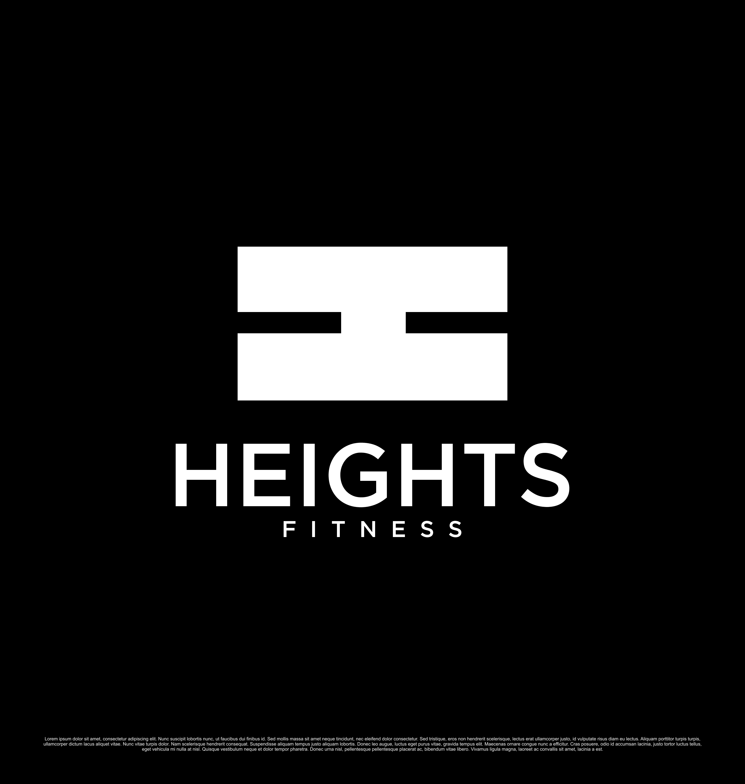 Logo Design by saesean for the heights fitness | Design #36957727