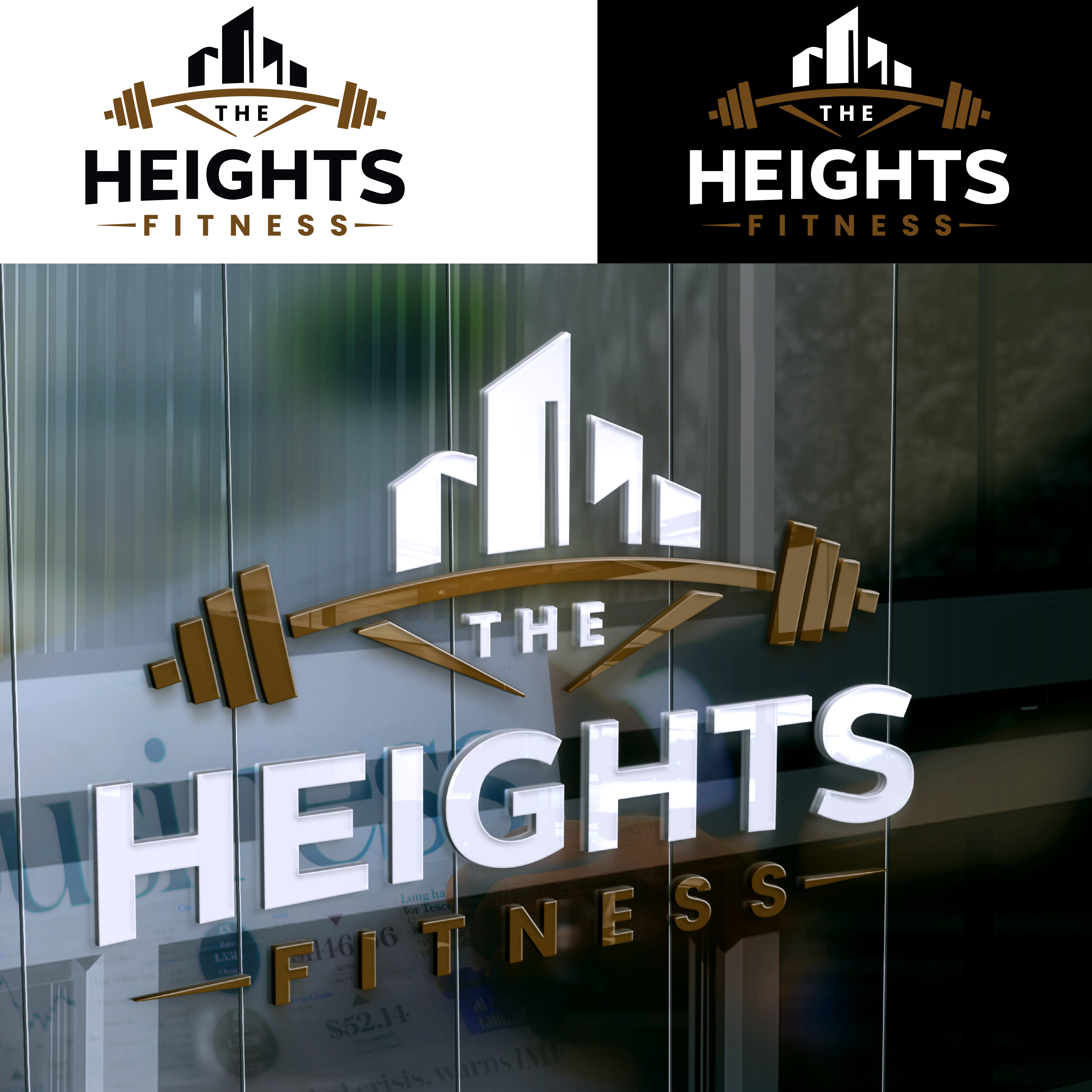 Logo Design by Shariqology for the heights fitness | Design #36954201