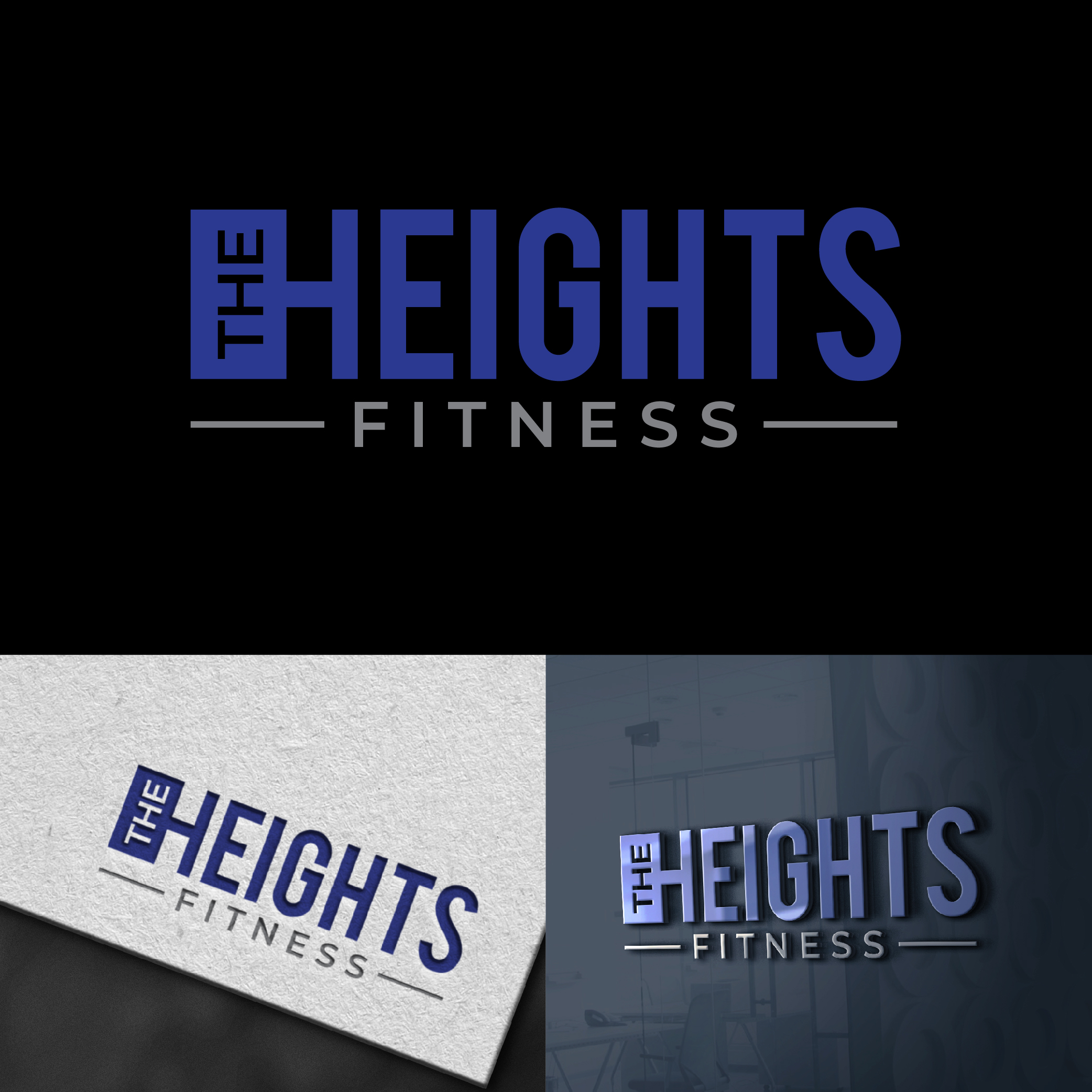 Logo Design by designer profile for the heights fitness | Design #36956667