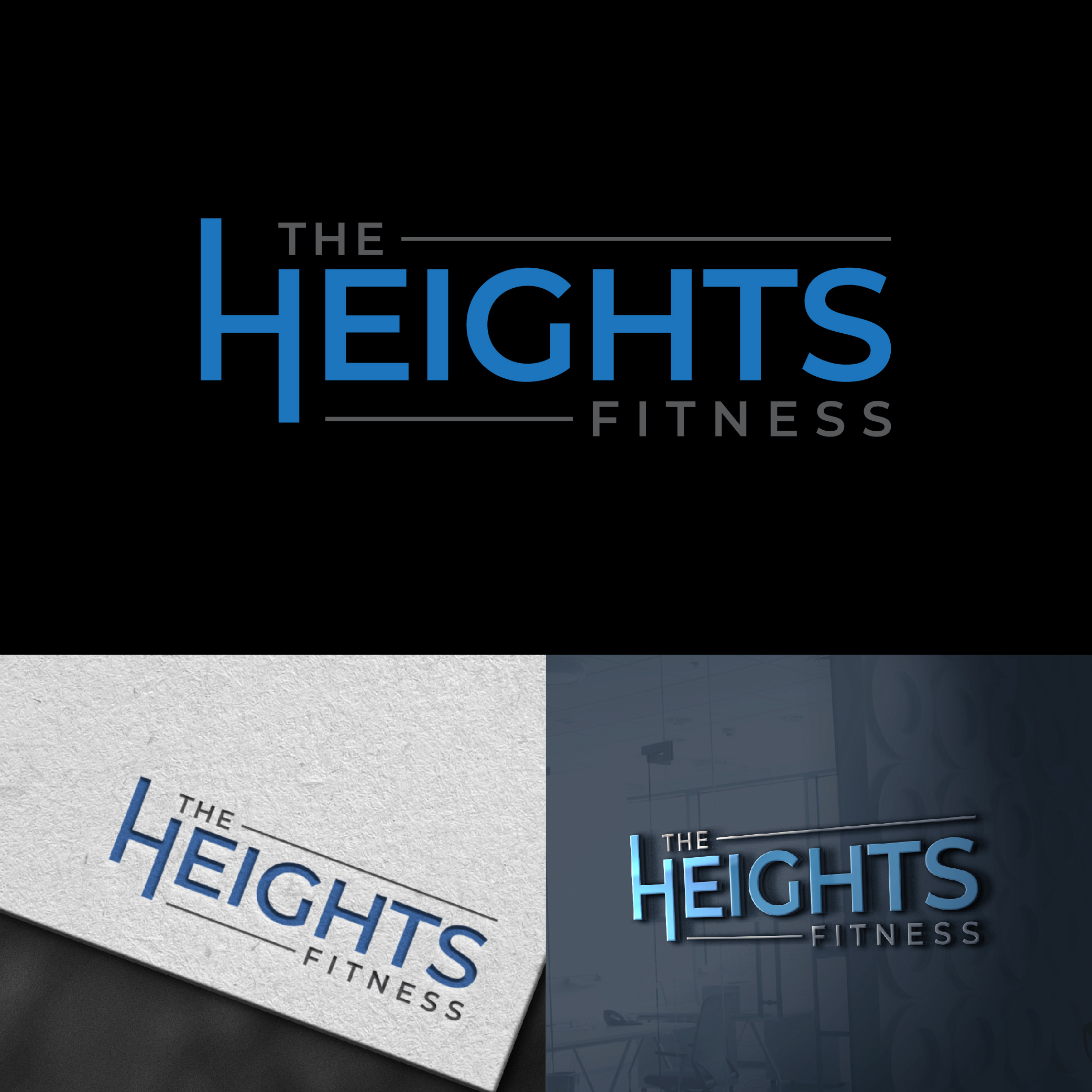Logo Design by designer profile for the heights fitness | Design #36956725