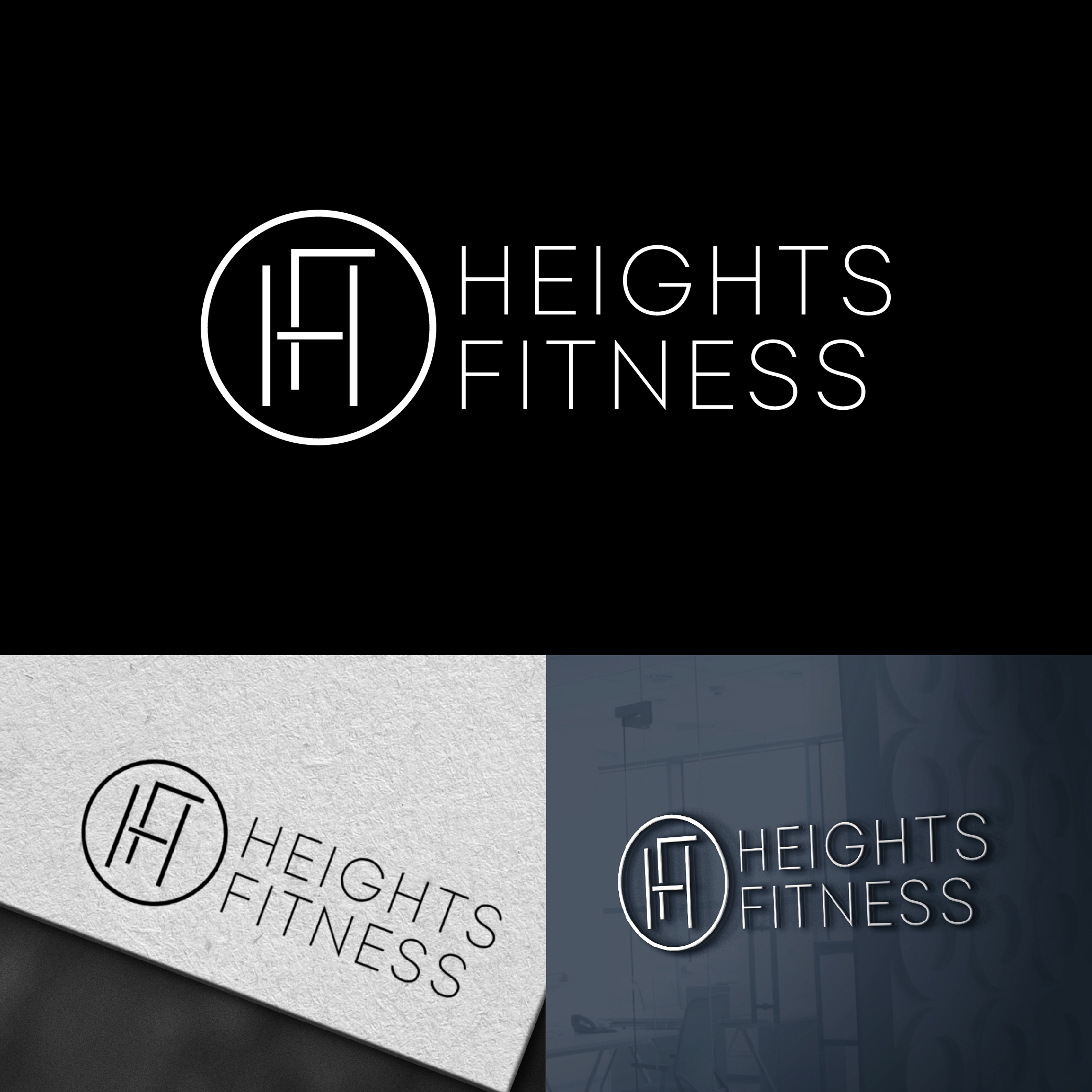 Logo Design by designer profile for the heights fitness | Design #36964578