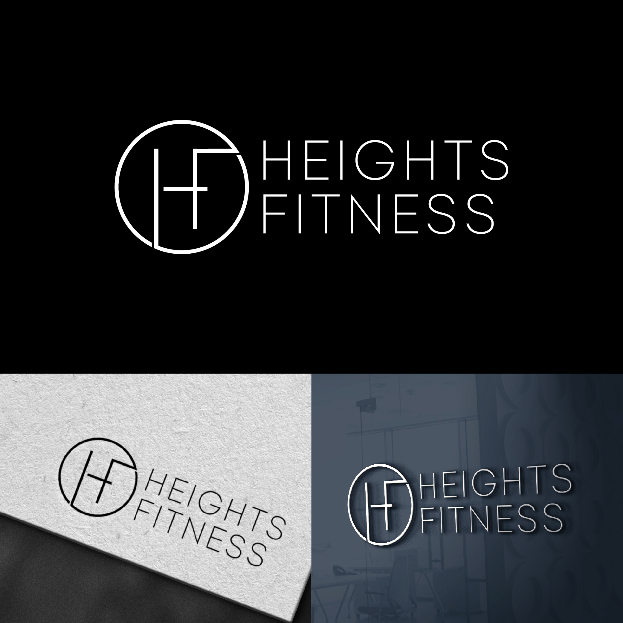Logo Design by designer profile for the heights fitness | Design #36964676