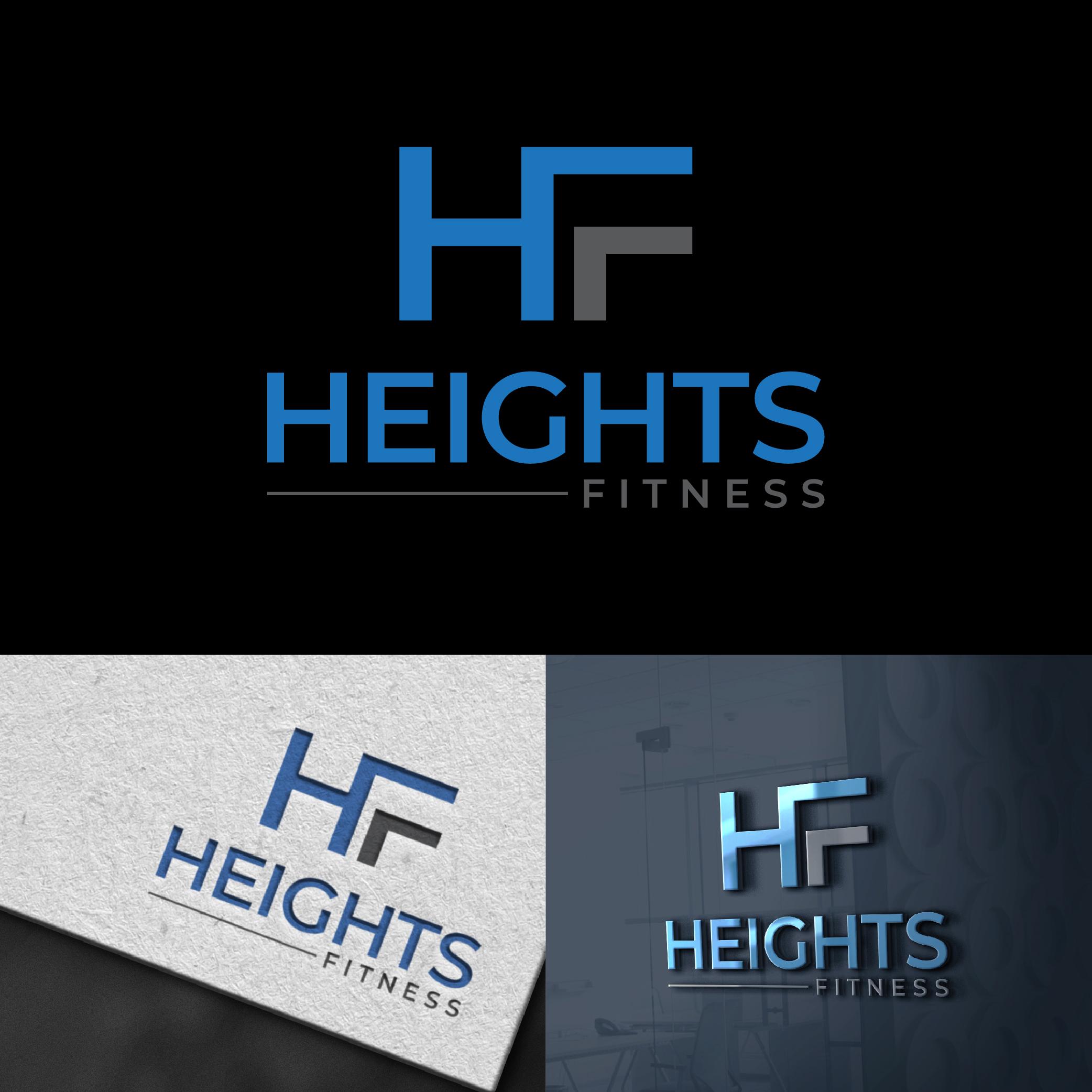 Logo Design by designer profile for the heights fitness | Design #36970554