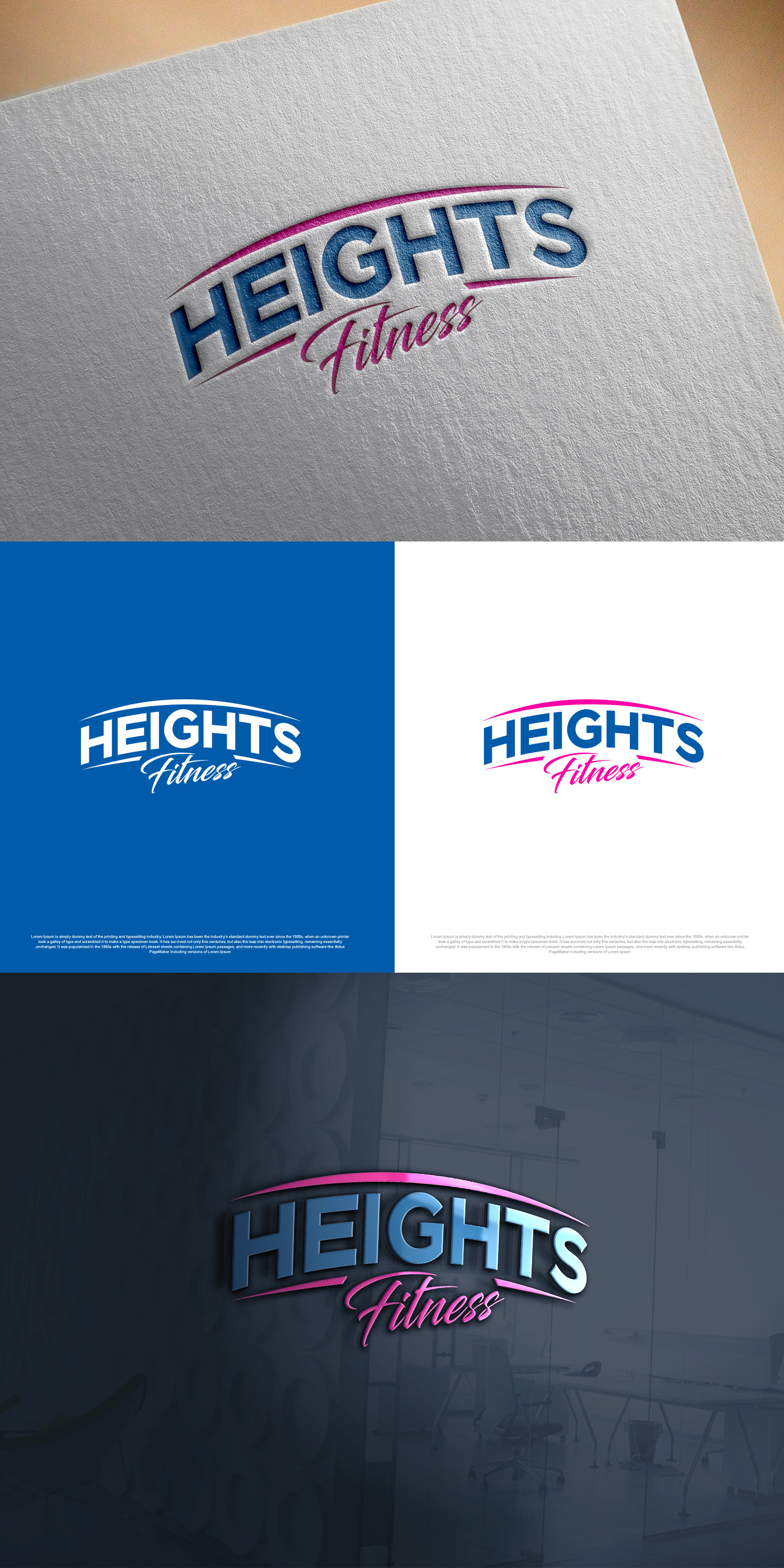 Logo Design by Ahsan Designs for the heights fitness | Design #36958968