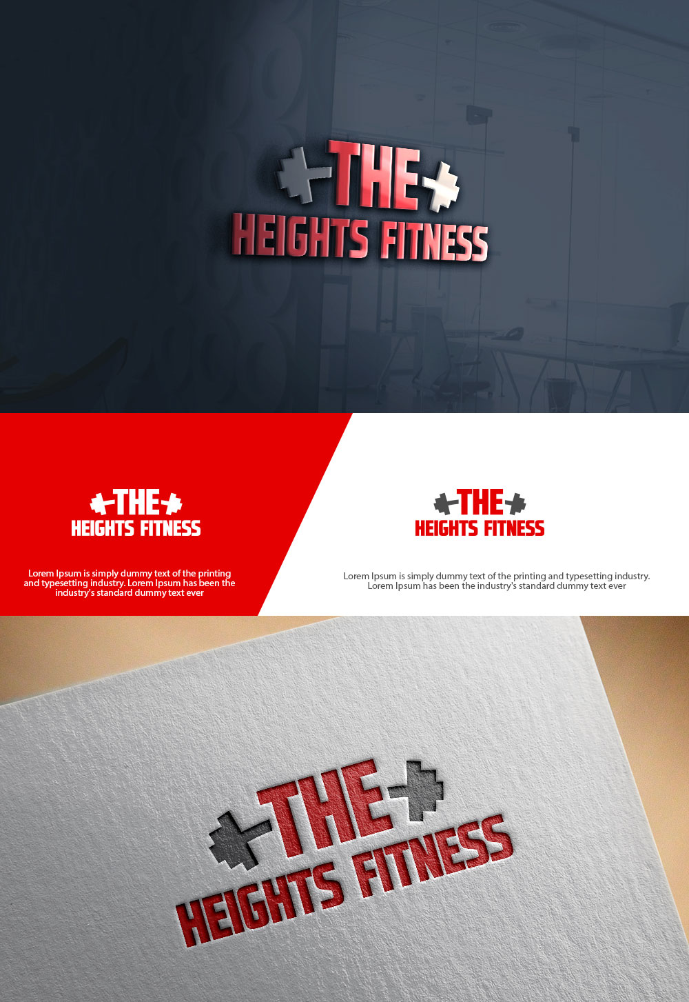 Logo Design by sulemani  creation for the heights fitness | Design #36954892