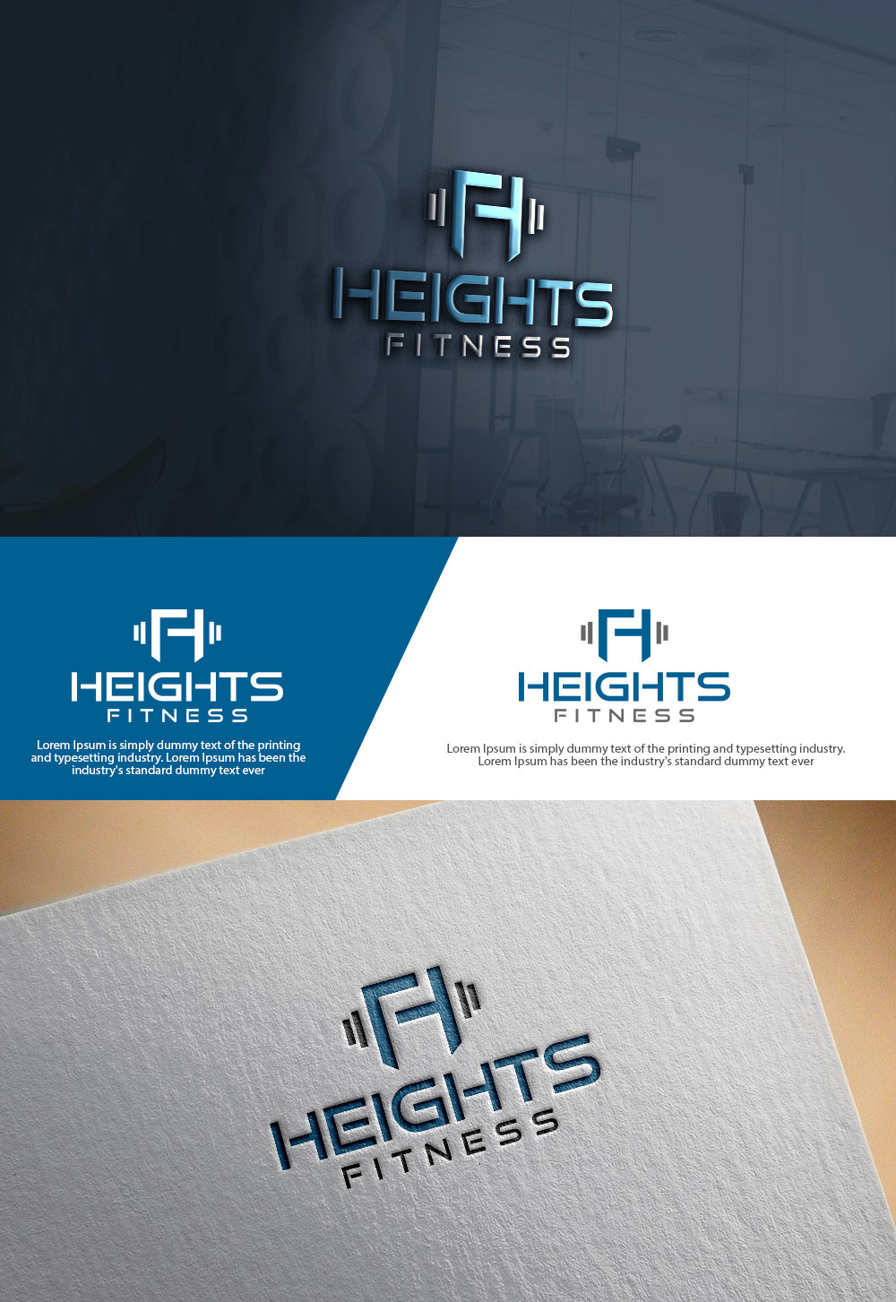 Logo Design by sulemani  creation for the heights fitness | Design #36954893