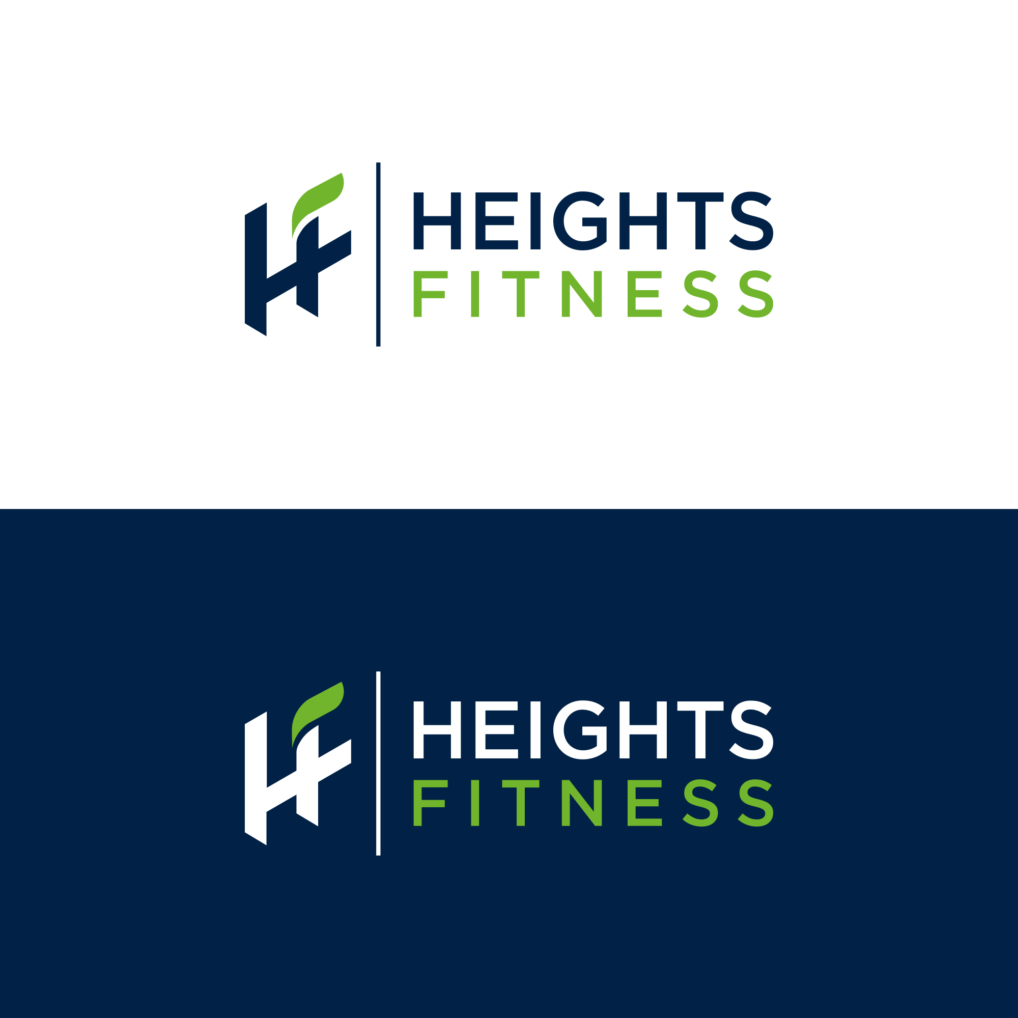 Logo Design by ni9 for the heights fitness | Design #36979645