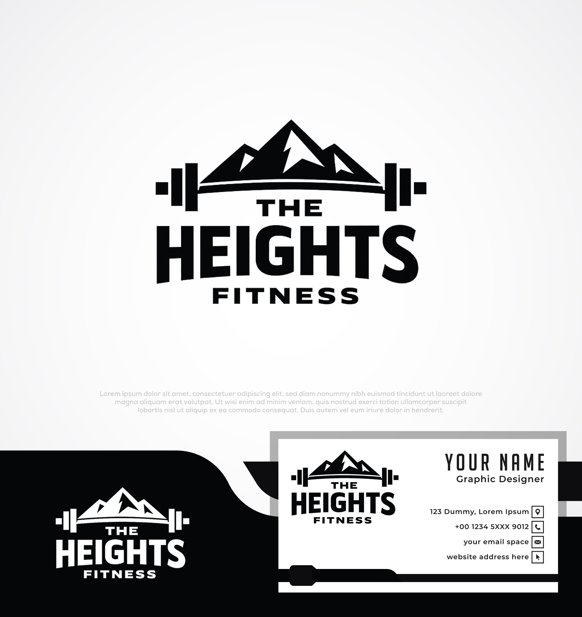 Logo Design by Pilot_DesignR™ for the heights fitness | Design #36954253
