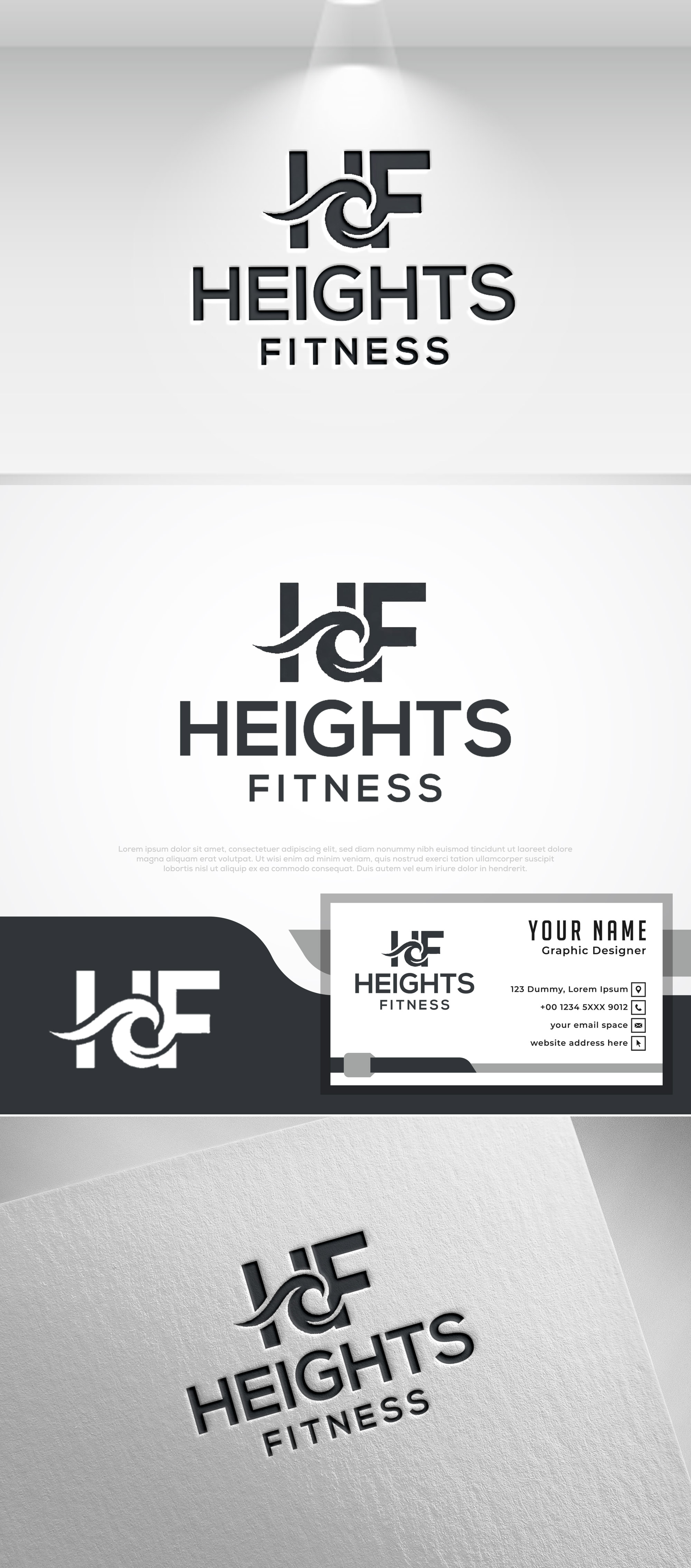 Logo Design by Pilot_DesignR™ for the heights fitness | Design #36985235