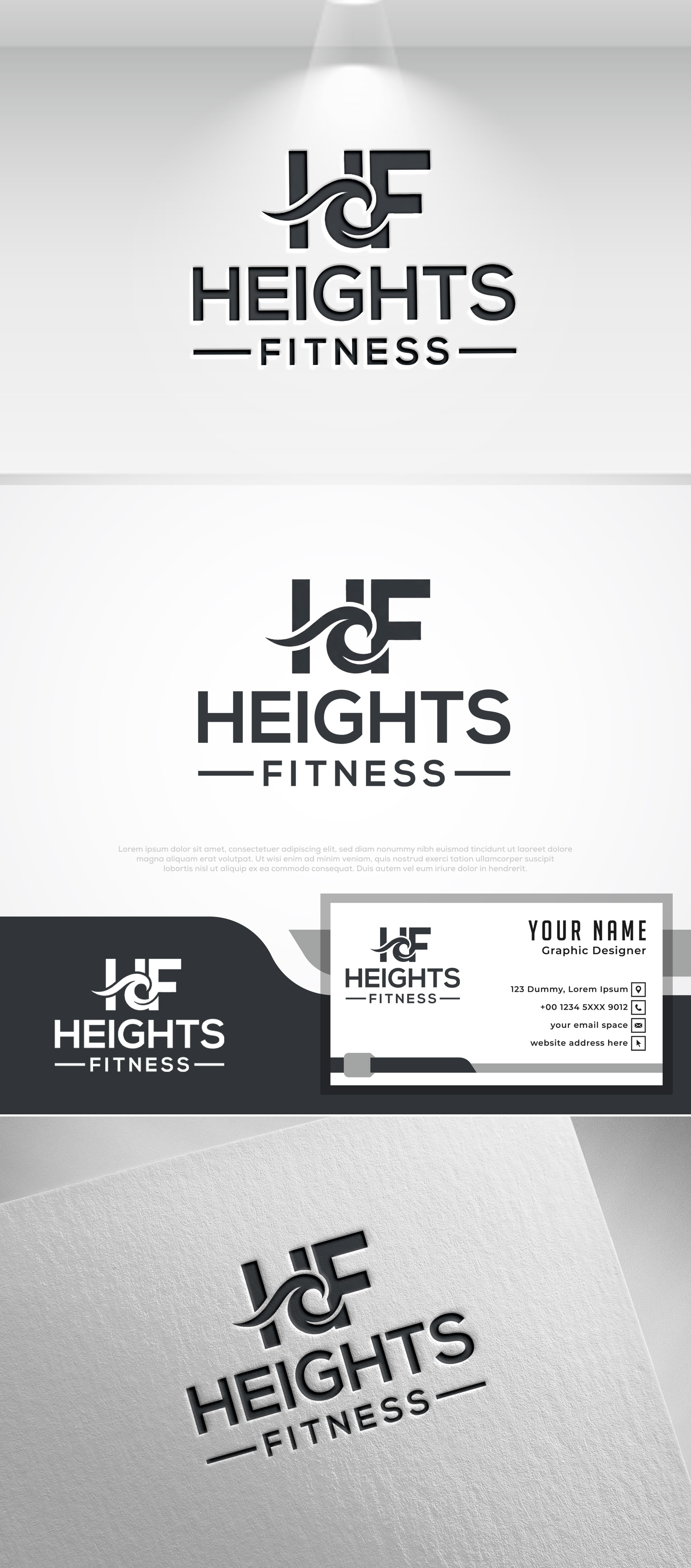 Logo Design by Pilot_DesignR™ for the heights fitness | Design #36985237