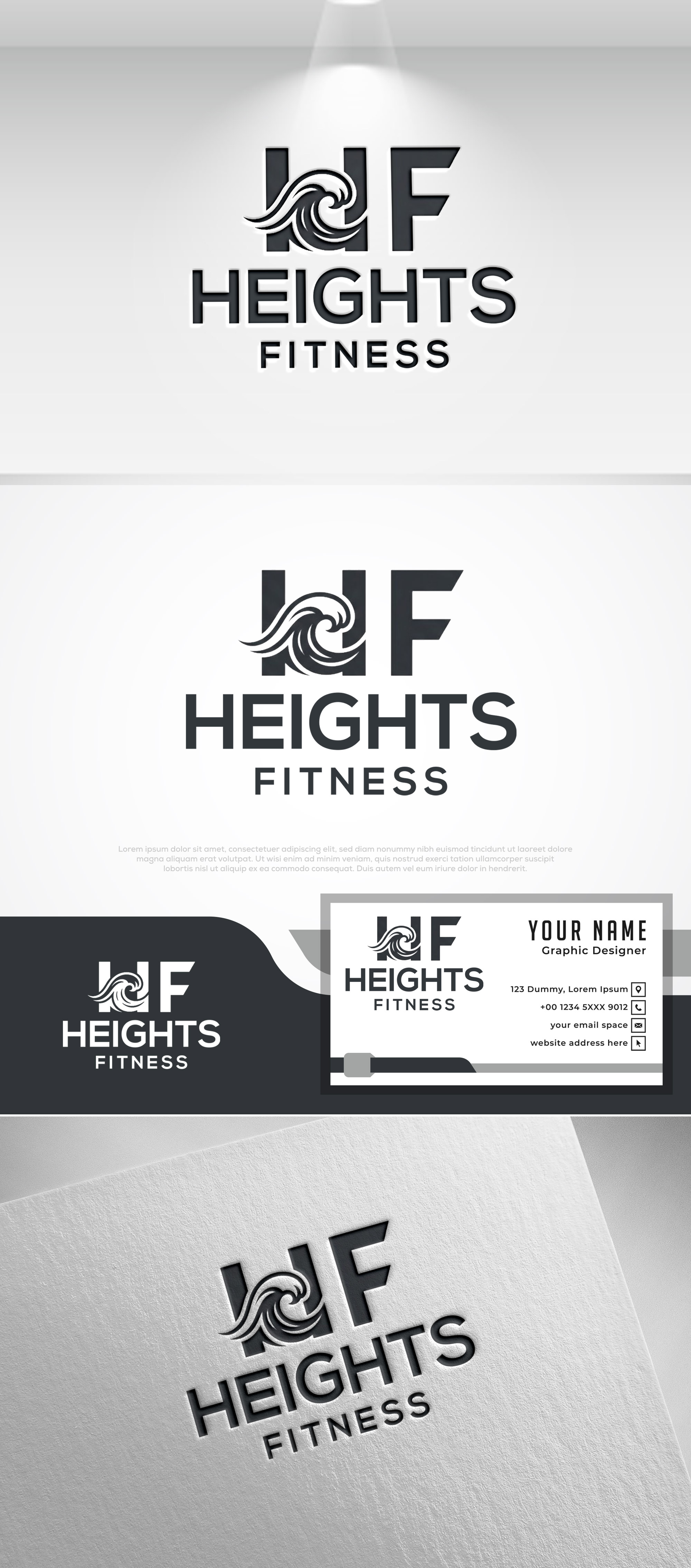 Logo Design by Pilot_DesignR™ for the heights fitness | Design #36985239