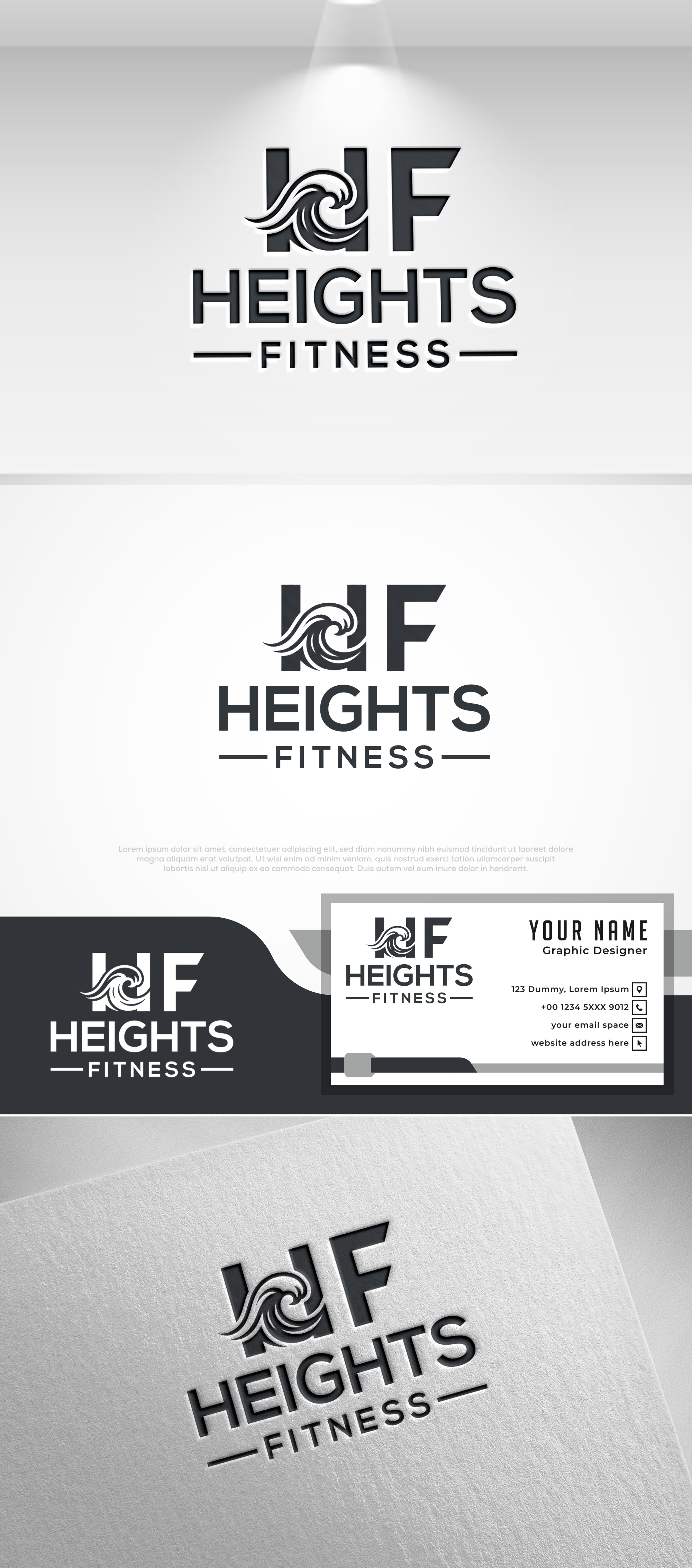 Logo Design by Pilot_DesignR™ for the heights fitness | Design #36985241