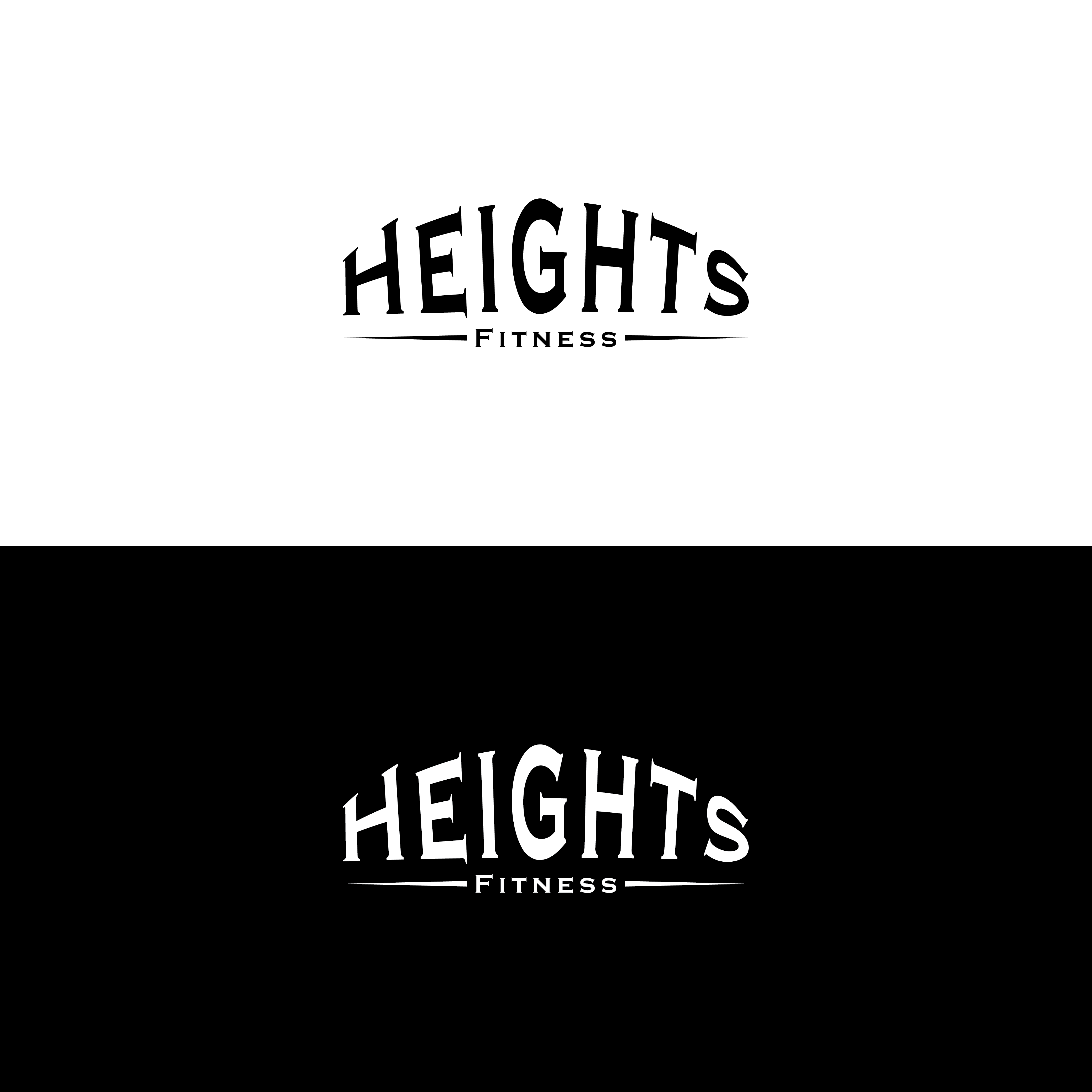 Logo Design by The Vectorize  for the heights fitness | Design #36956627
