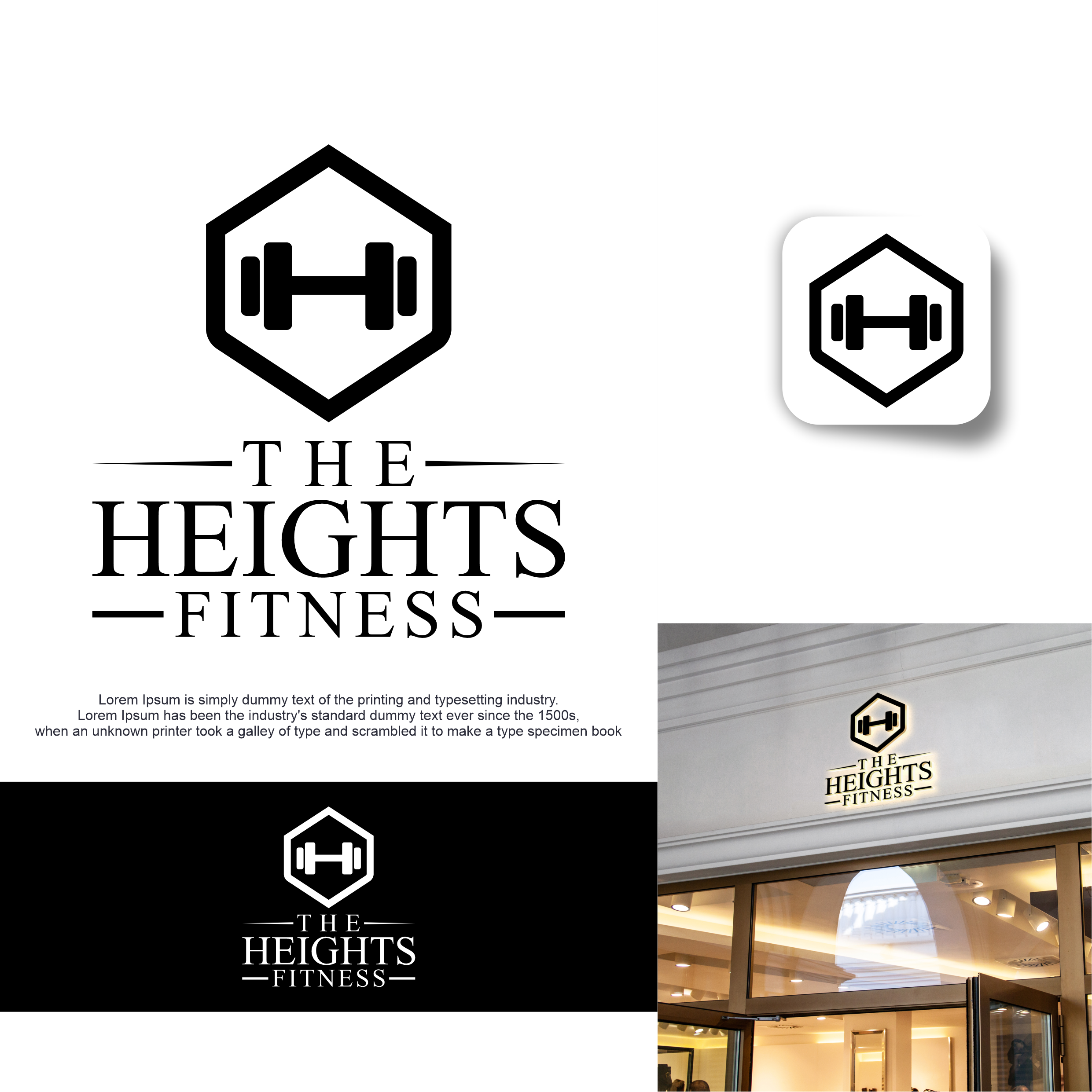 Logo Design by Eldmal for the heights fitness | Design #36955455