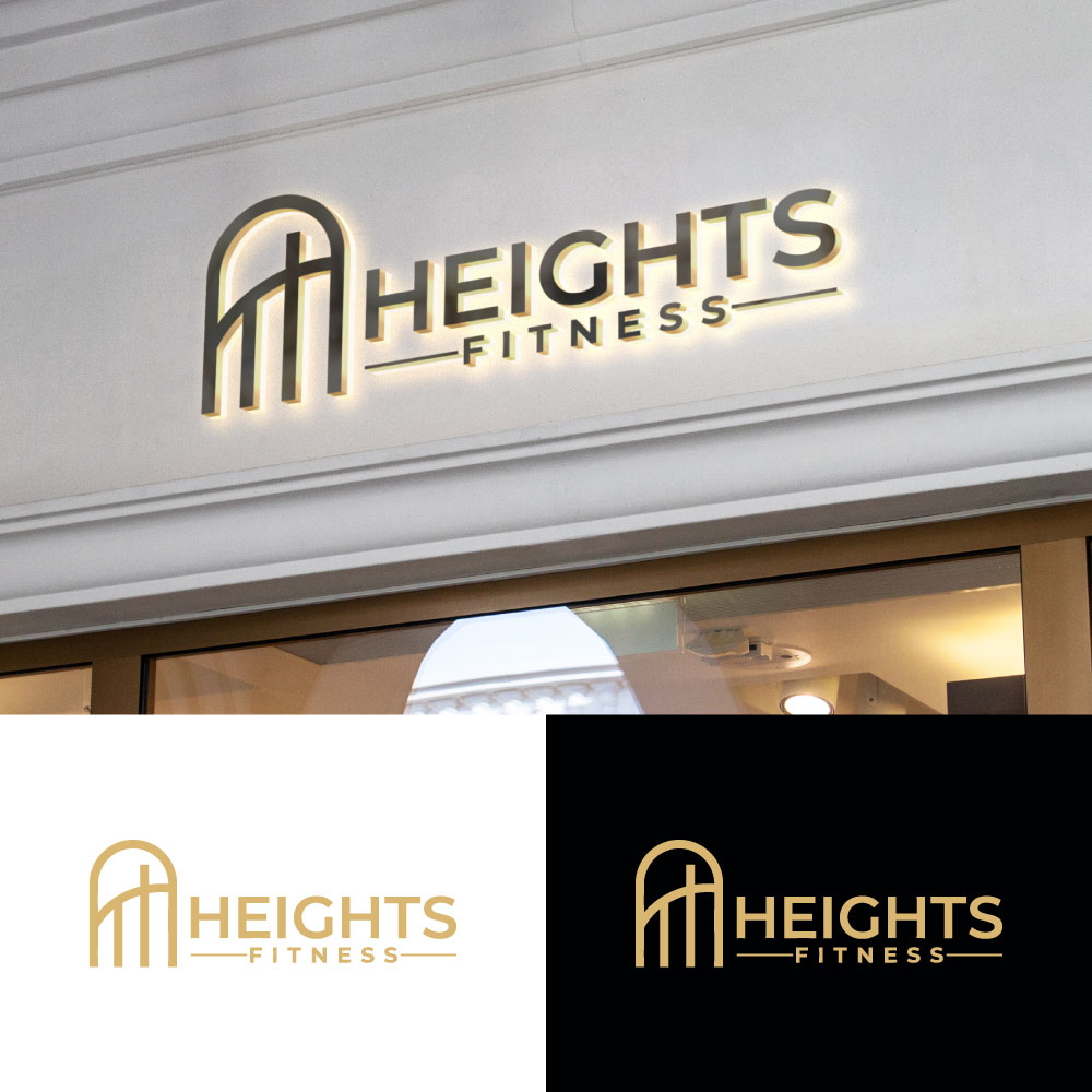 Logo Design by bute for the heights fitness | Design #36956216
