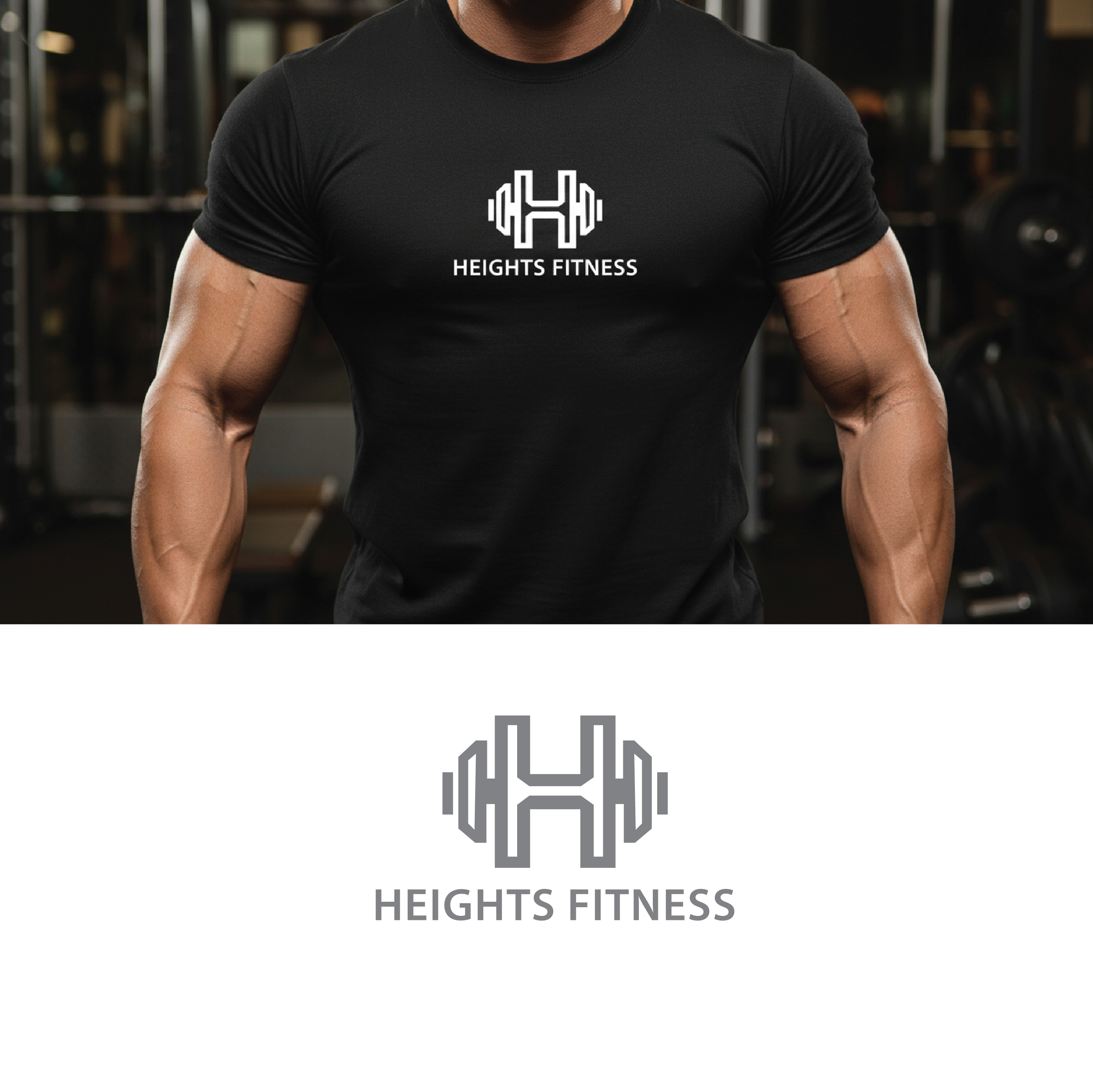 Logo Design by bethmage janaka for the heights fitness | Design #36974932