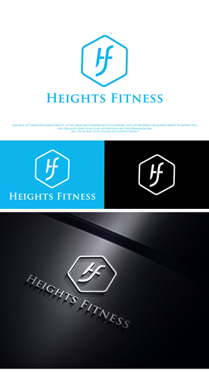 Logo Design by Logo Care. for the heights fitness | Design: #36983500