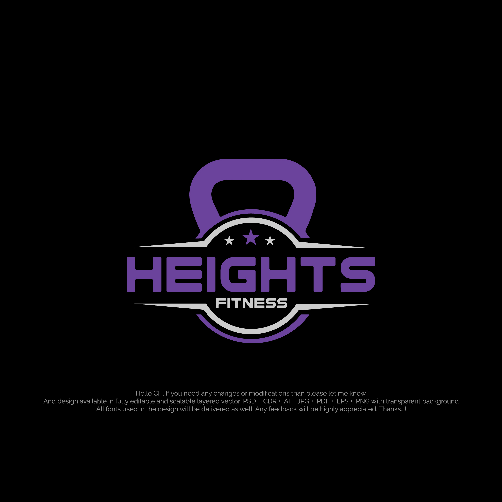 Logo Design by NexaBrand for the heights fitness | Design #36972415